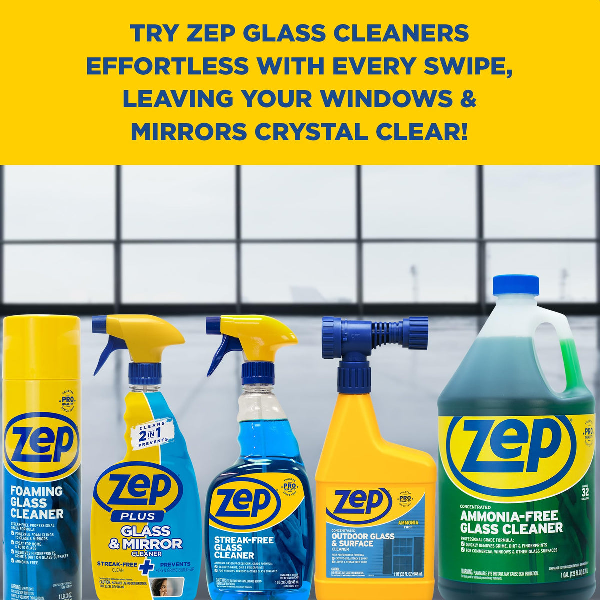 Foaming Glass and Plexiglass Cleaner (76 Ounce)