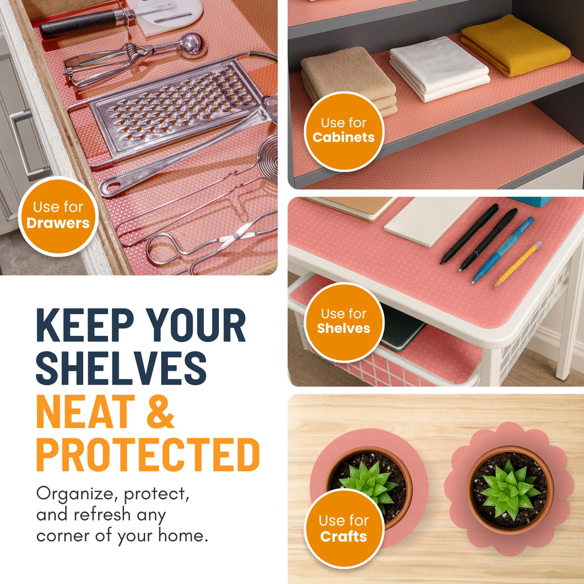 Refrigerator Liners for Shelves (12 Count)