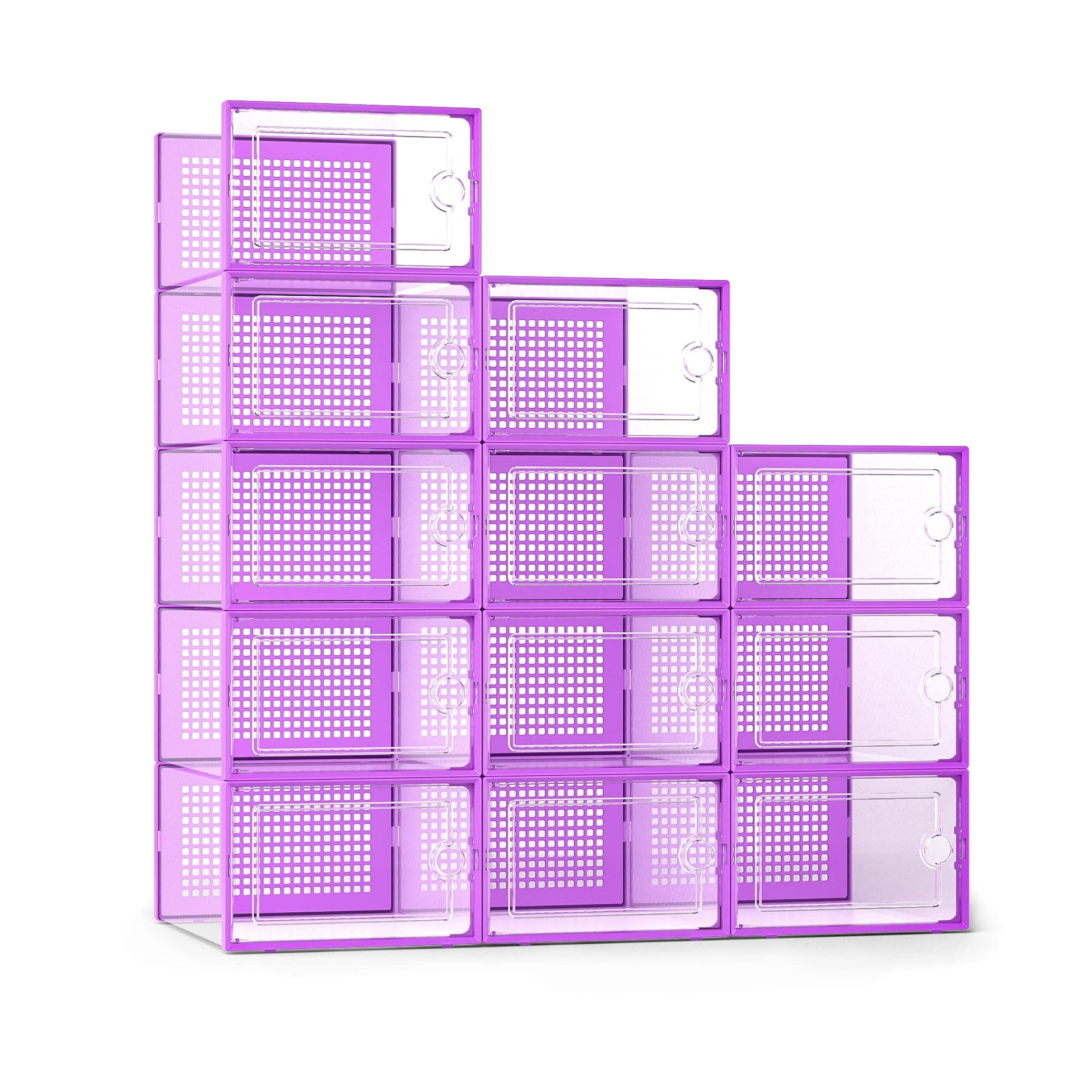 X Large Shoe Storage Boxes 12 Pack (12 Count)