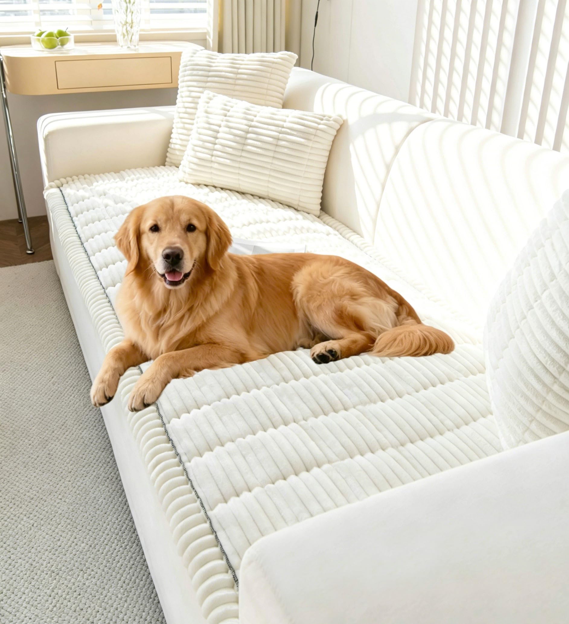 Dog Couch Cover Washable Non Slip Pet Friendly Sofa Couch Protector (4 Count)