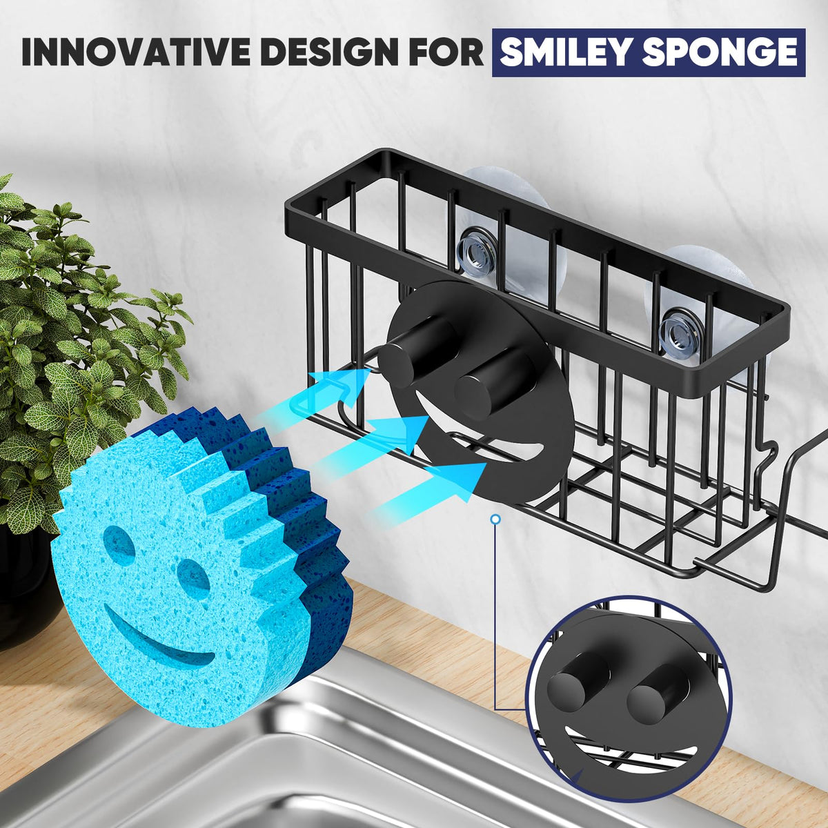 Sponge Holder for Kitchen Sink