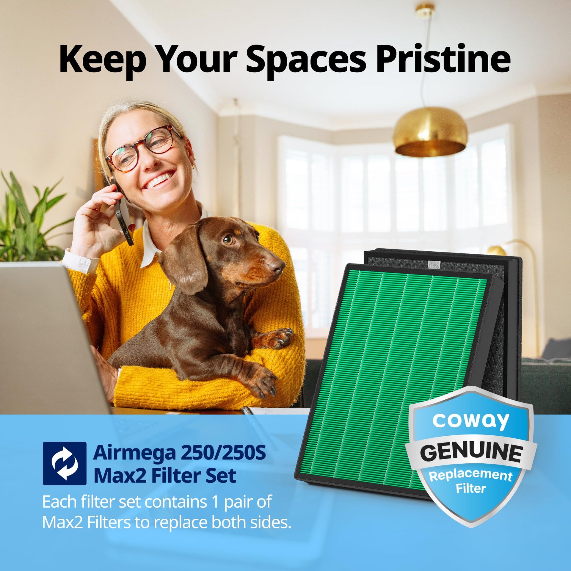Airmega 250 250S Air Purifier Replacement Filter Set