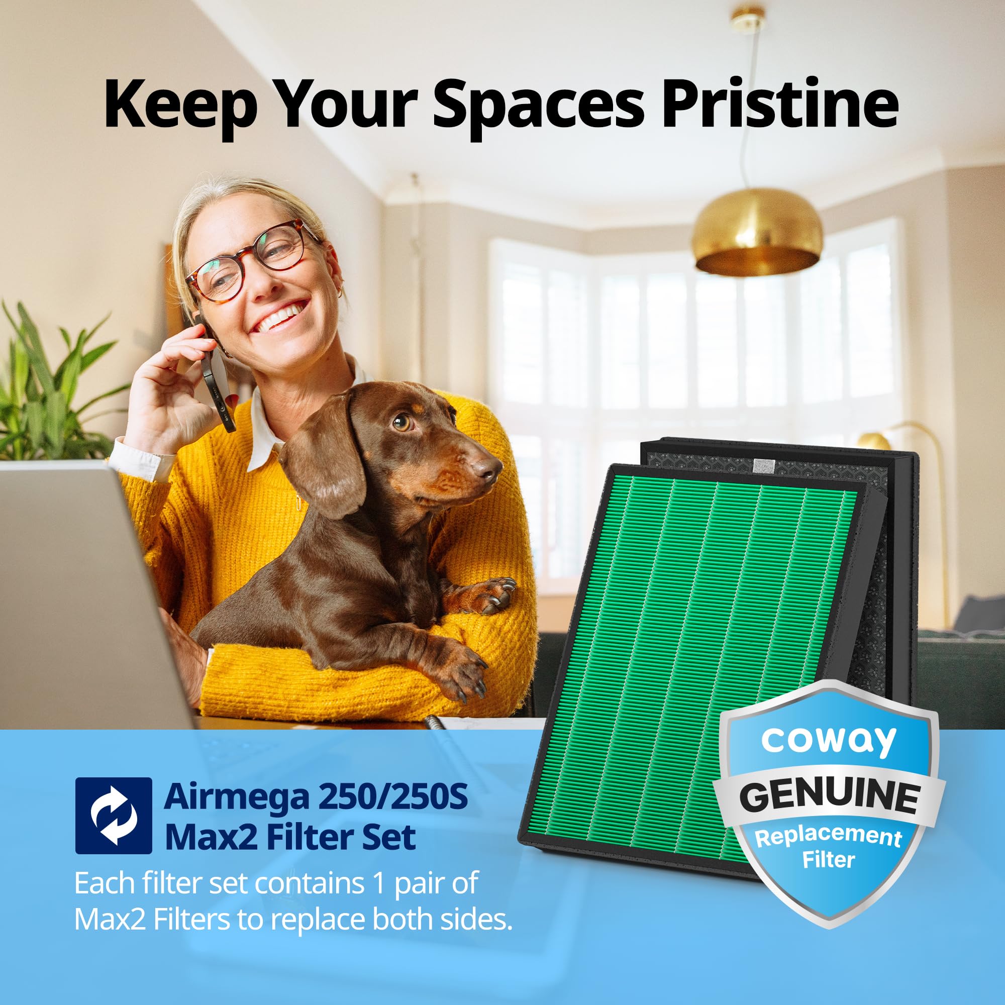 Airmega 250 250S Air Purifier Replacement Filter Set