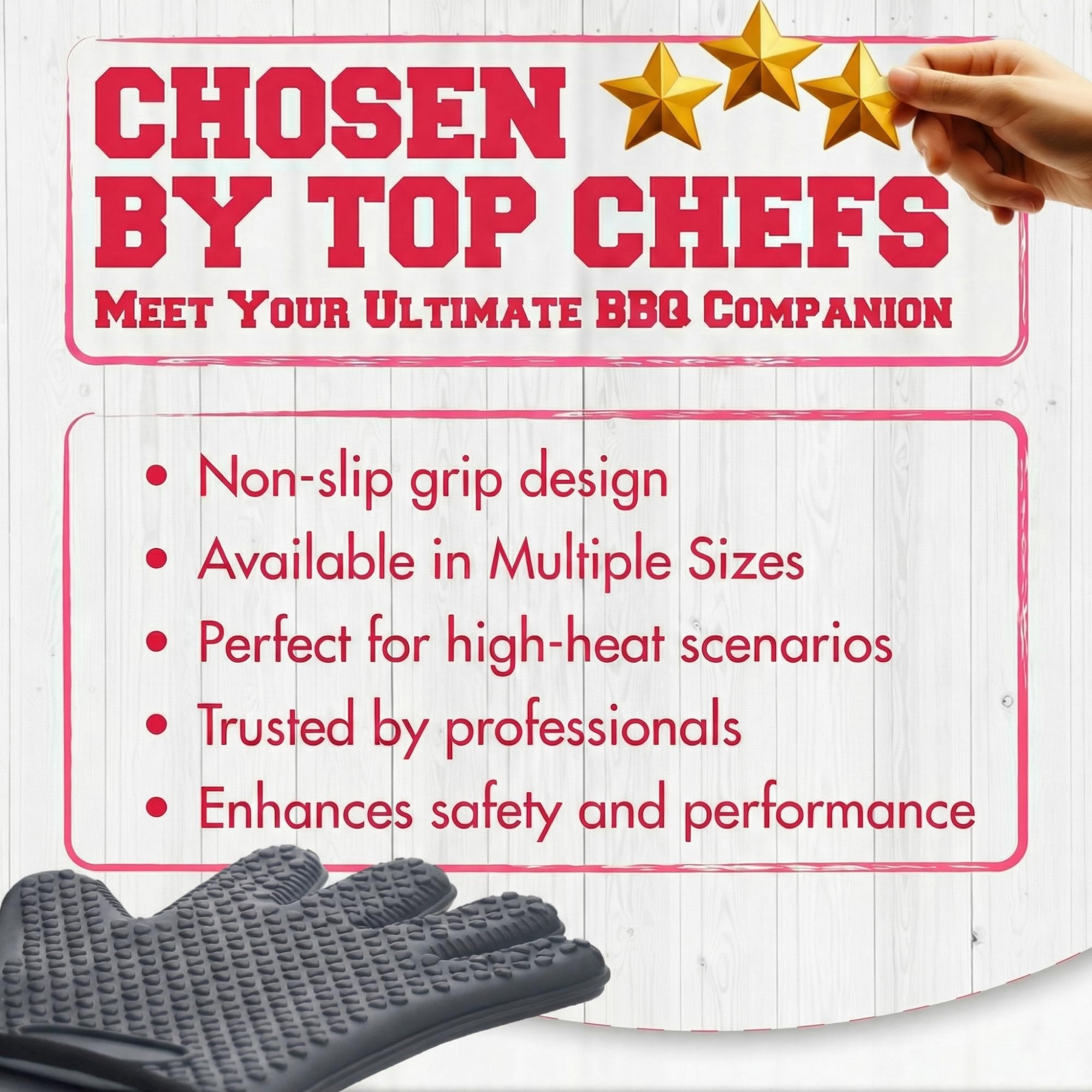 Silicone Smoker BBQ Gloves