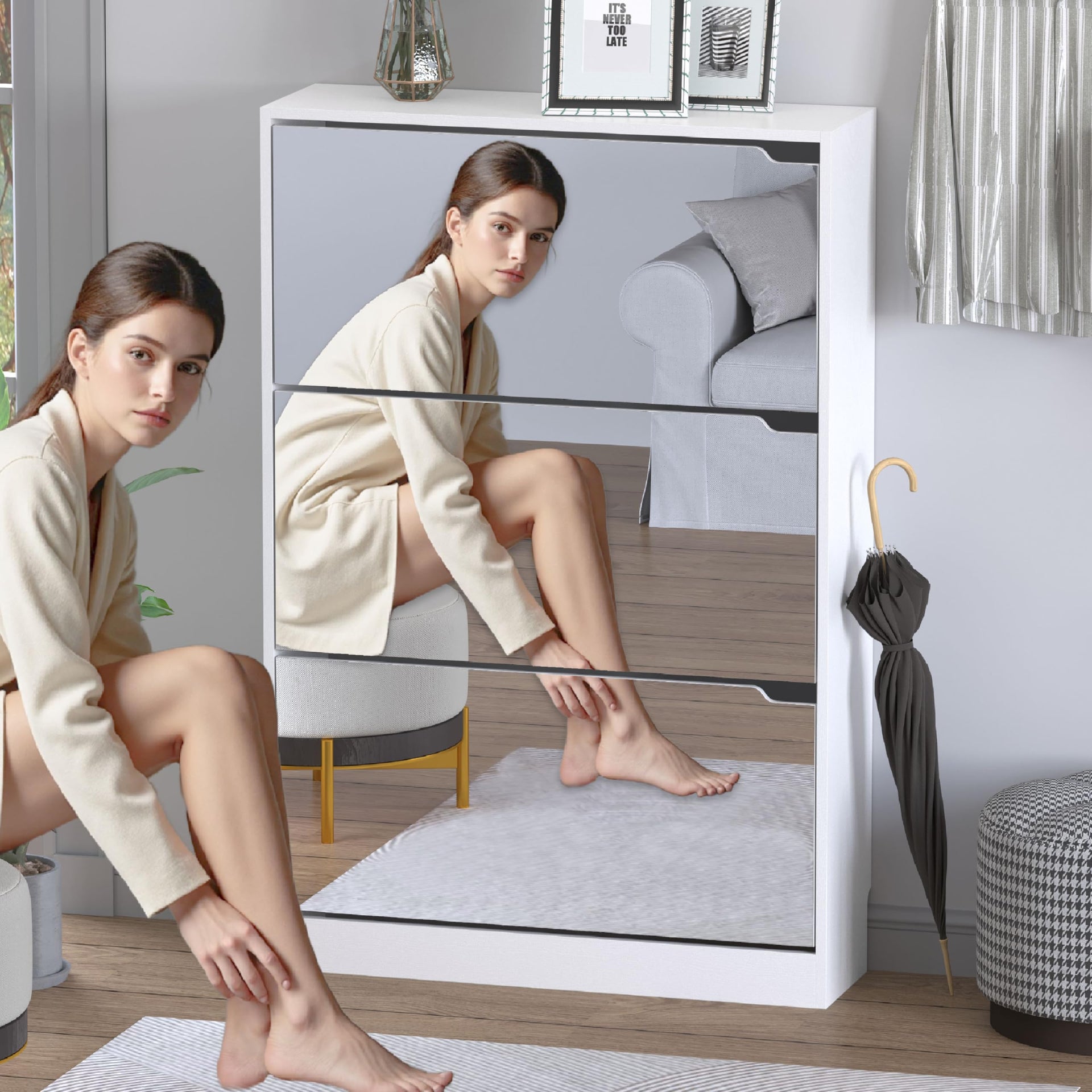 Shoe Cabinet with 3