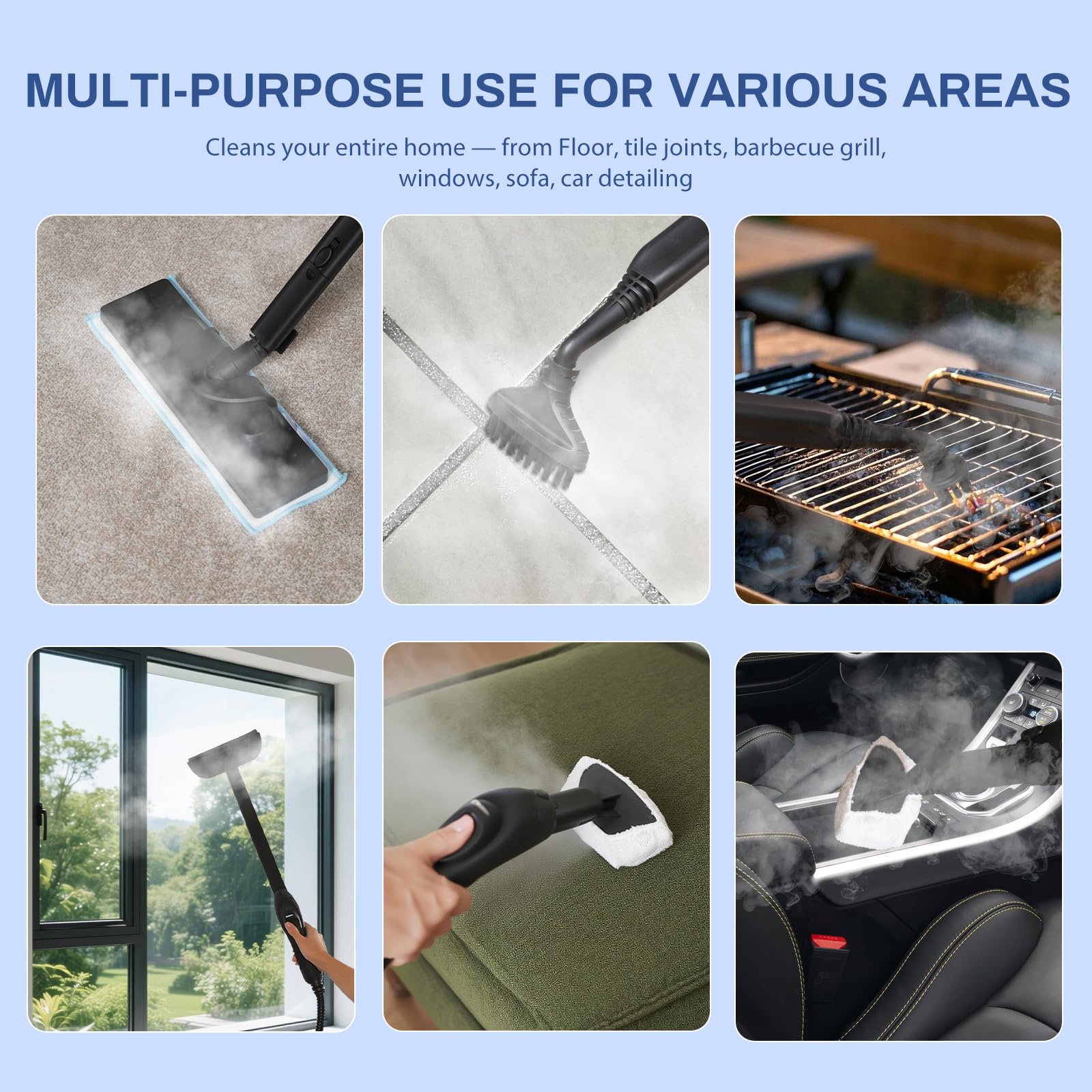 Steam Cleaner for Home (24 Count)