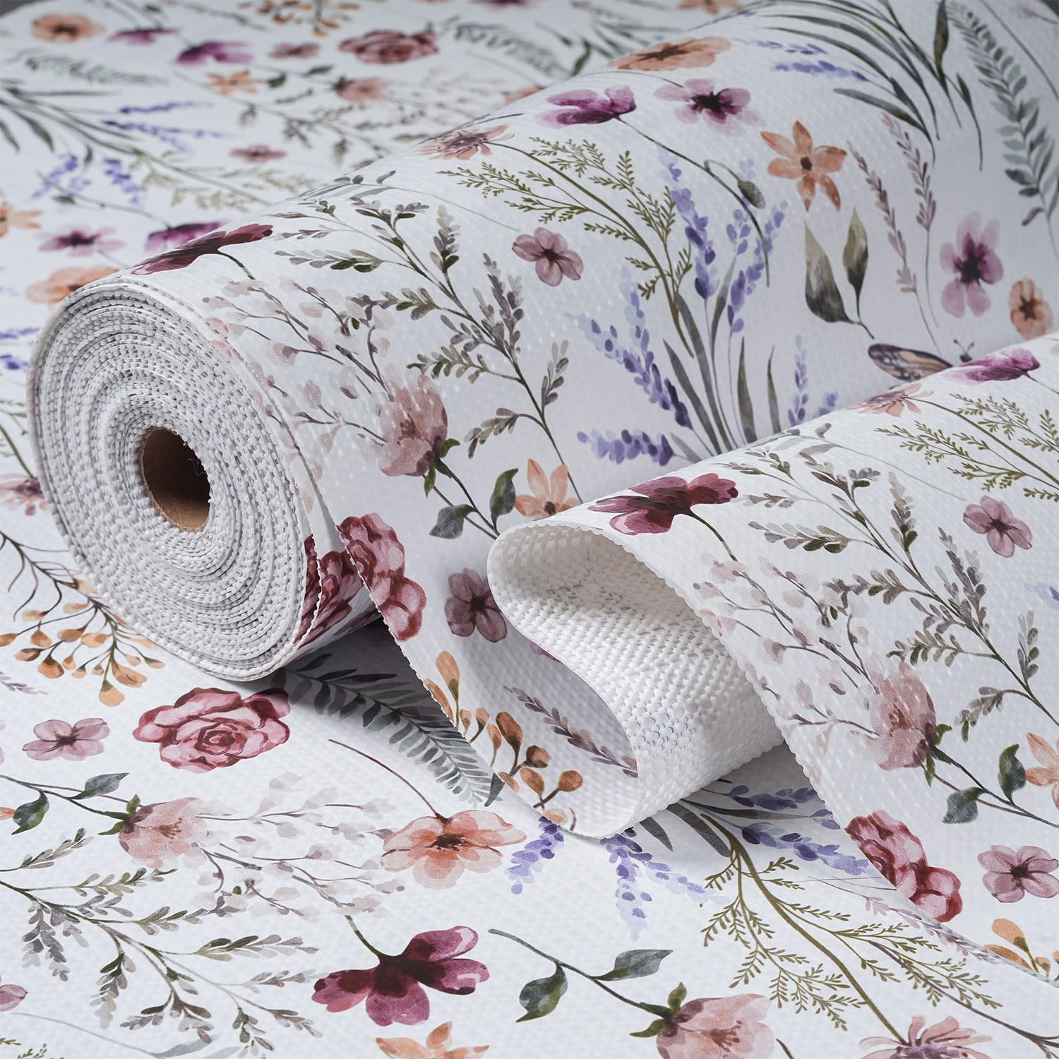 Floral Shelf and Drawer Liner for Kitchen Cabinets (2780.8 sq in)