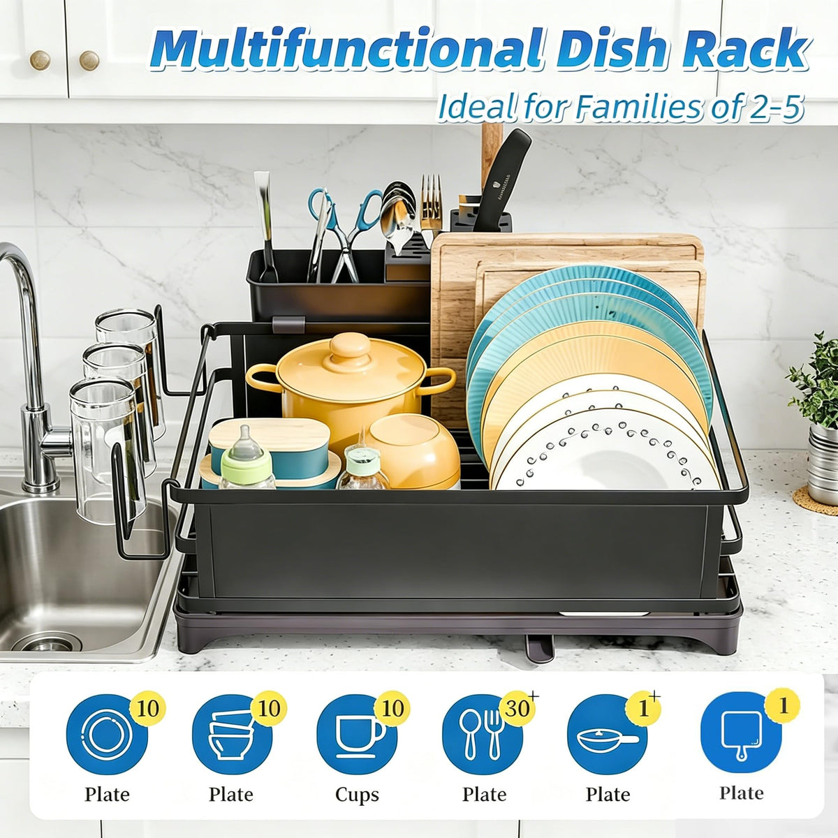 Dish Drying Rack for Kitchen Counter