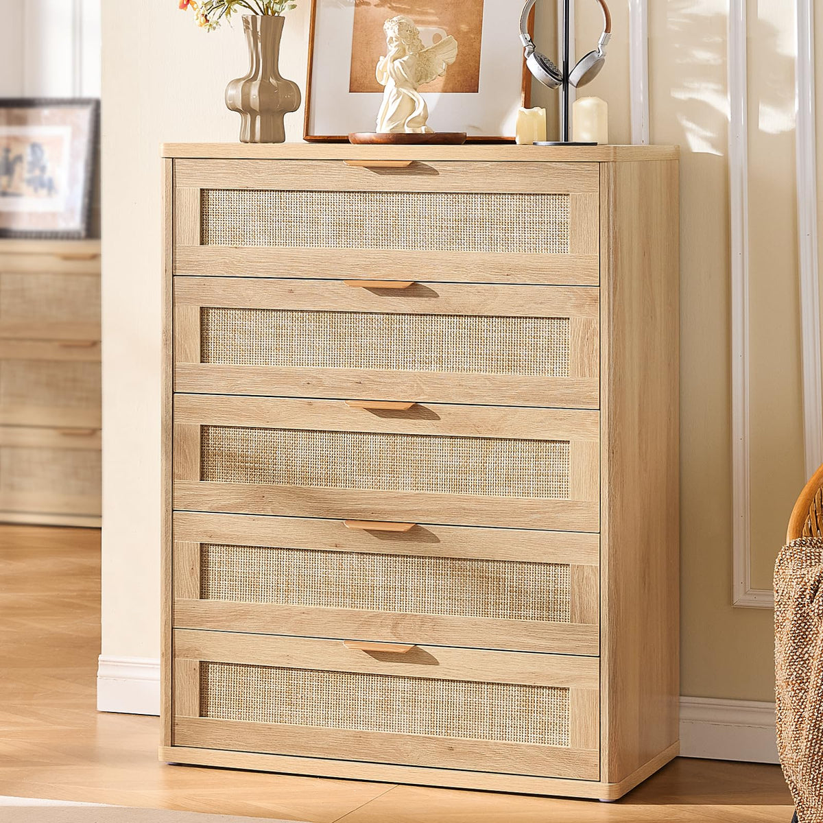 Rattan Dresser for Bedroom Set 2
