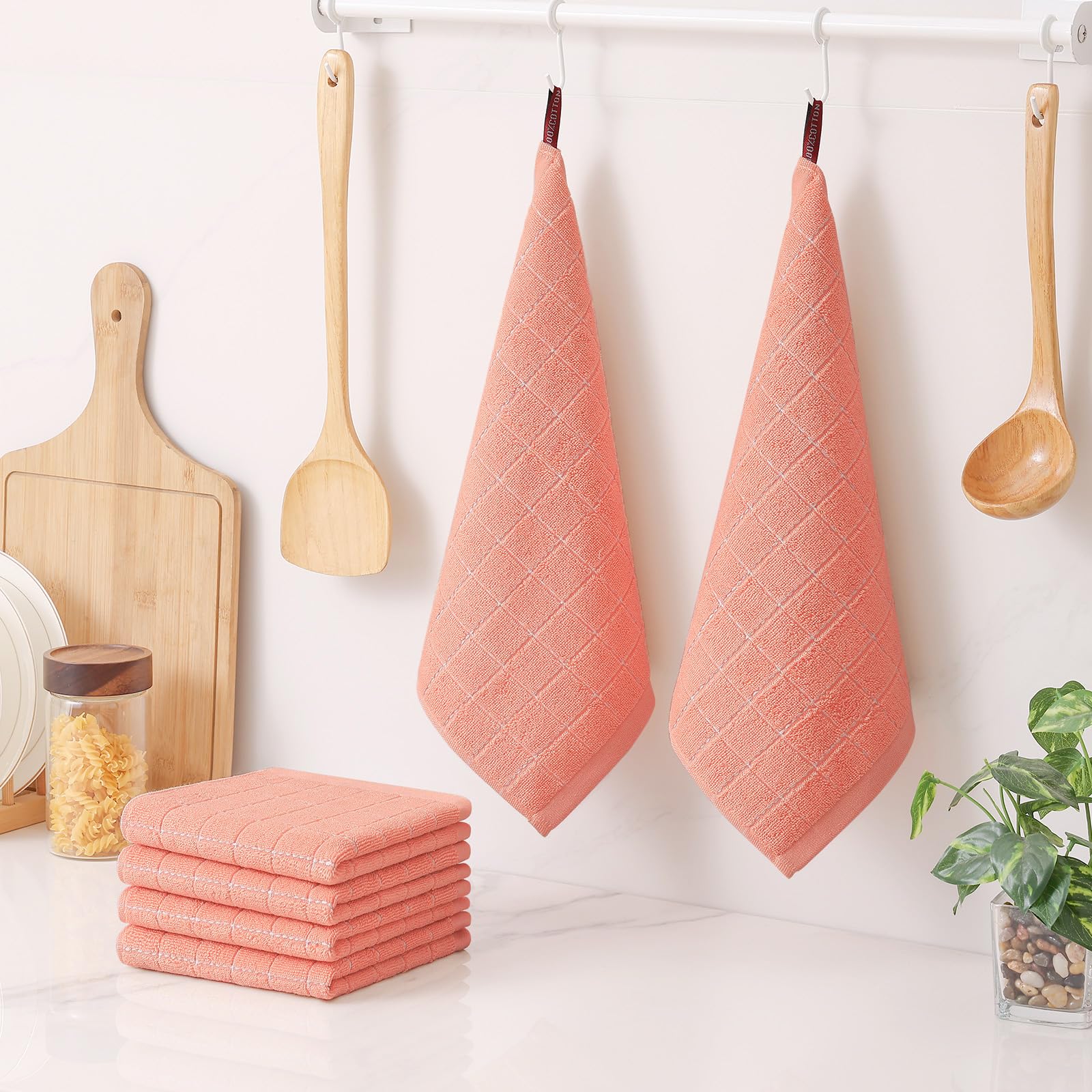 100% Cotton Terry Kitchen Dish Cloths (12 Count)