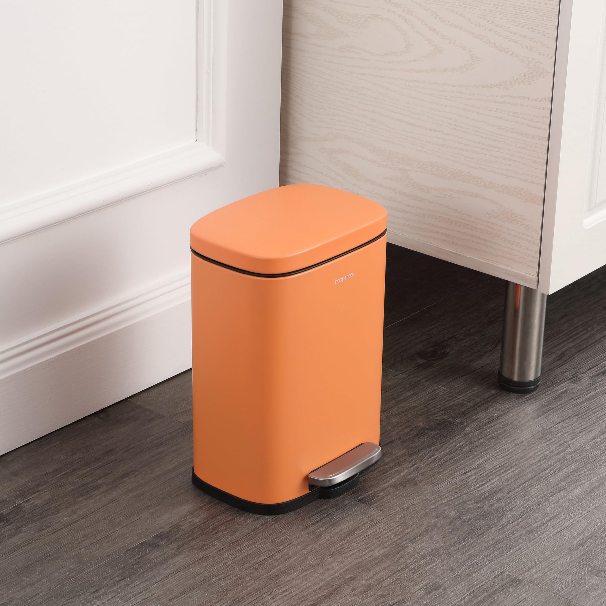 Connor 2 Piece Iron Trash Can (2 Count)