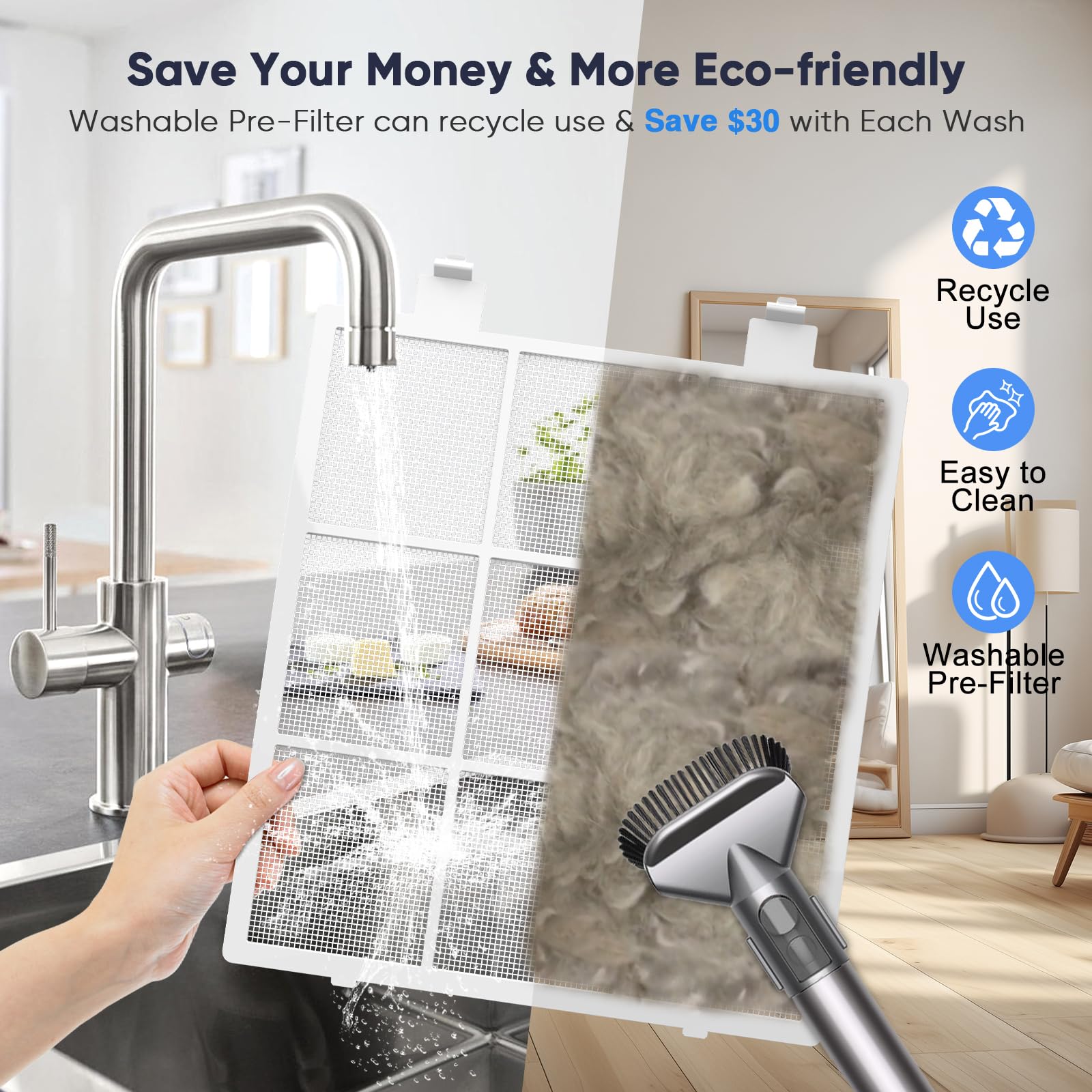 Smart Wifi Air Purifiers for Home Large Room Up to 3000 Ft²