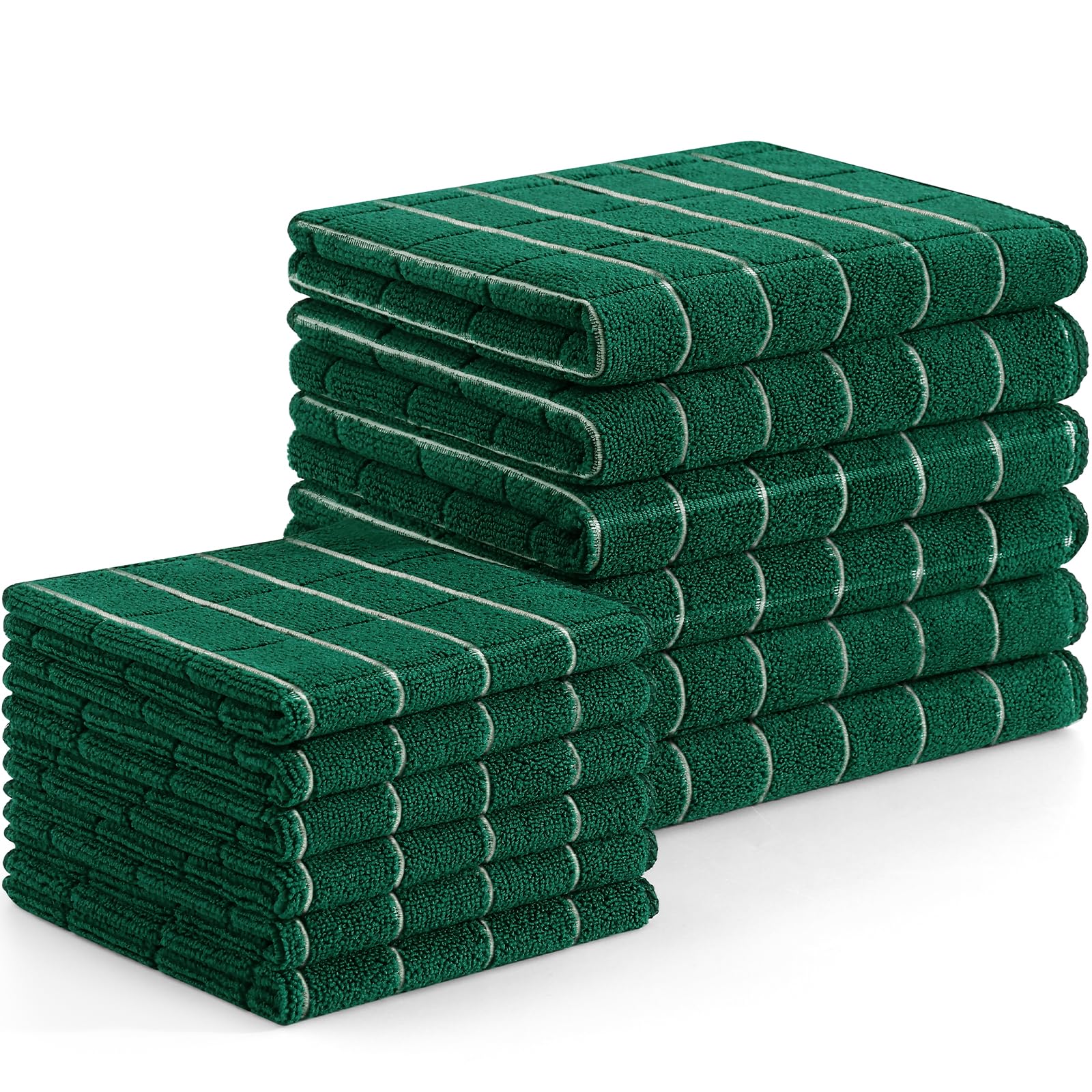 Microfiber Kitchen Towels and Dishcloths Sets (12 Count)