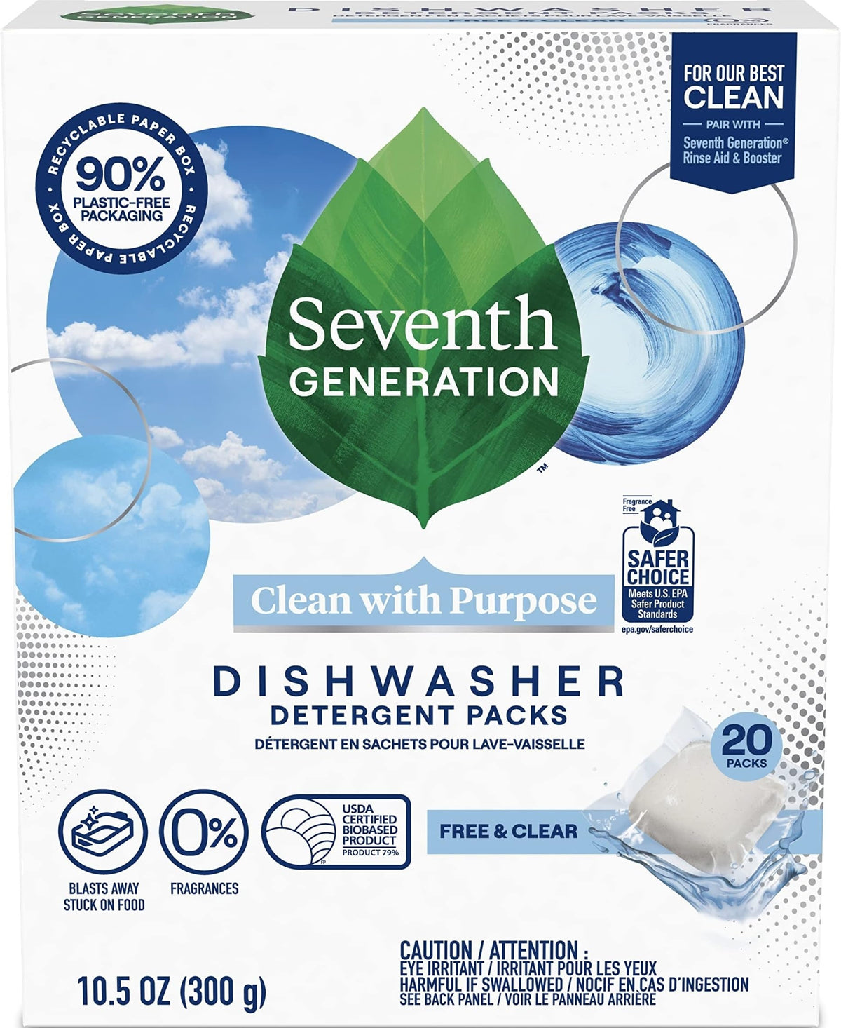 Dishwasher Detergent Packs (20 Count)