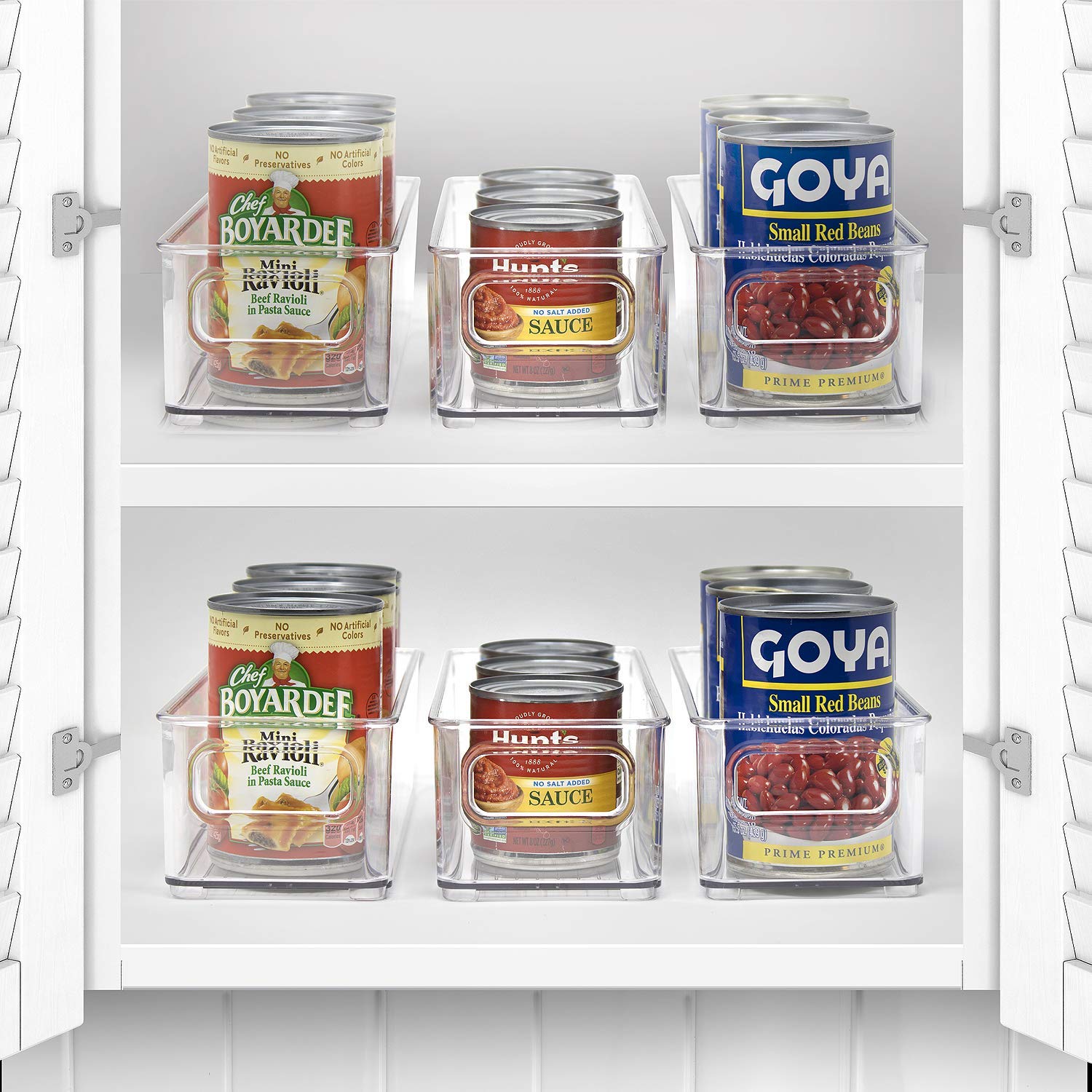 Stackable Refrigerator Organizer Bins (4 Count)