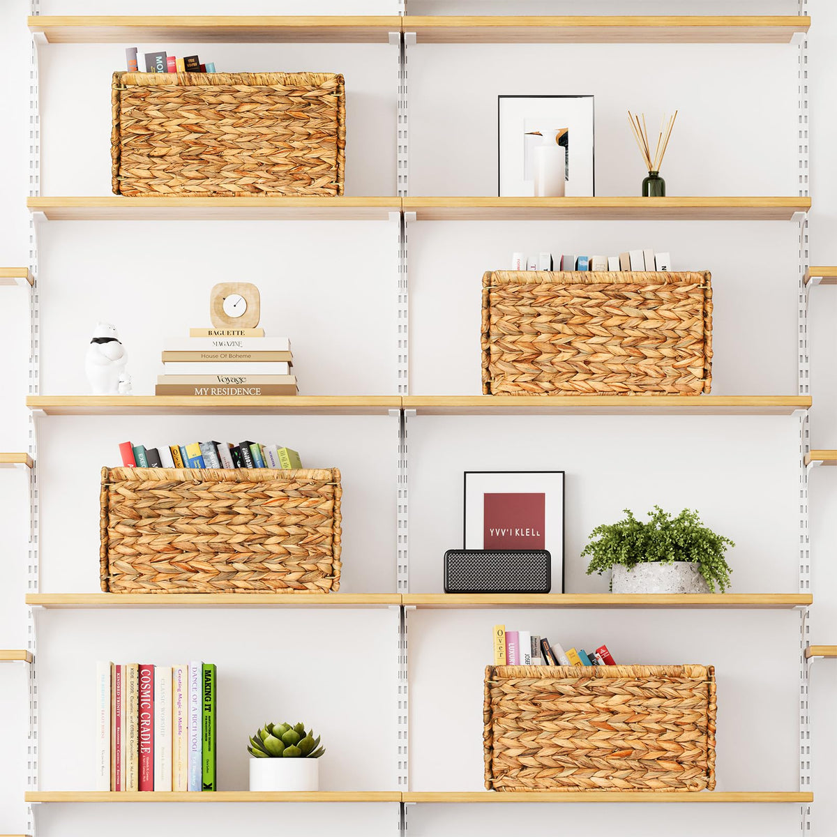 4 Pack Wicker Basket (4 Count)