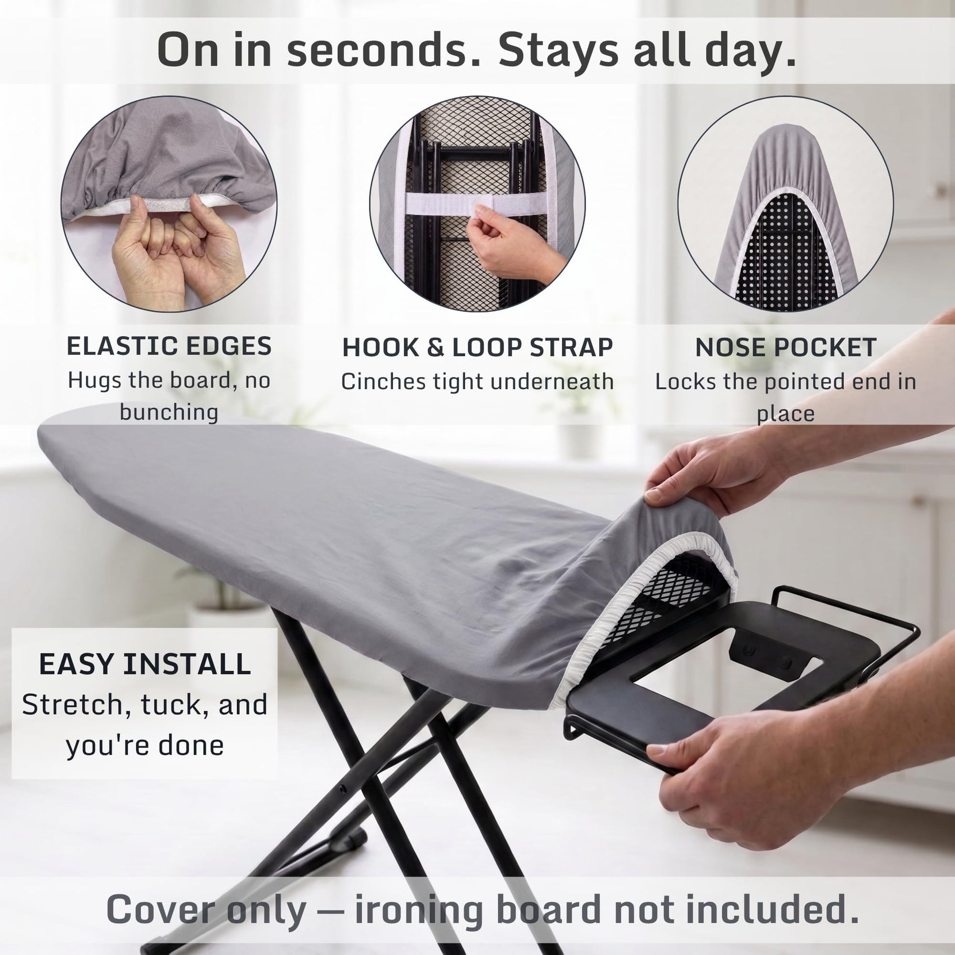 Extra Thick Ironing Board Cover 15x54 Standard Size