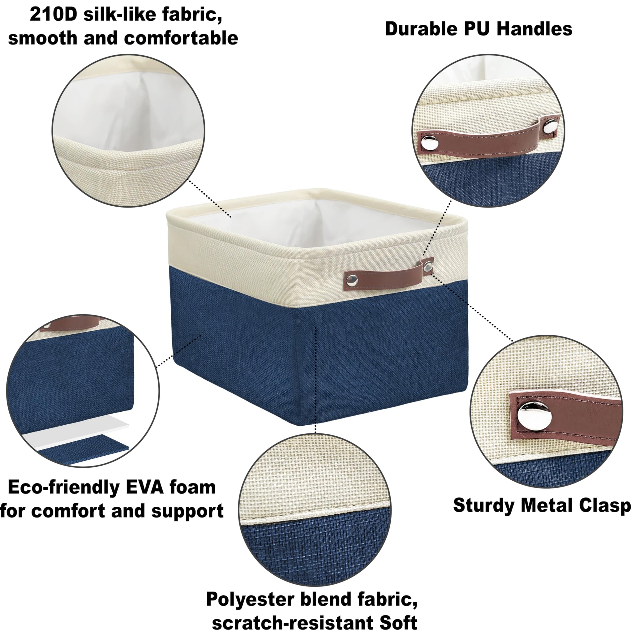 15" x 11" Large Fabric Storage Bin (3 Count)