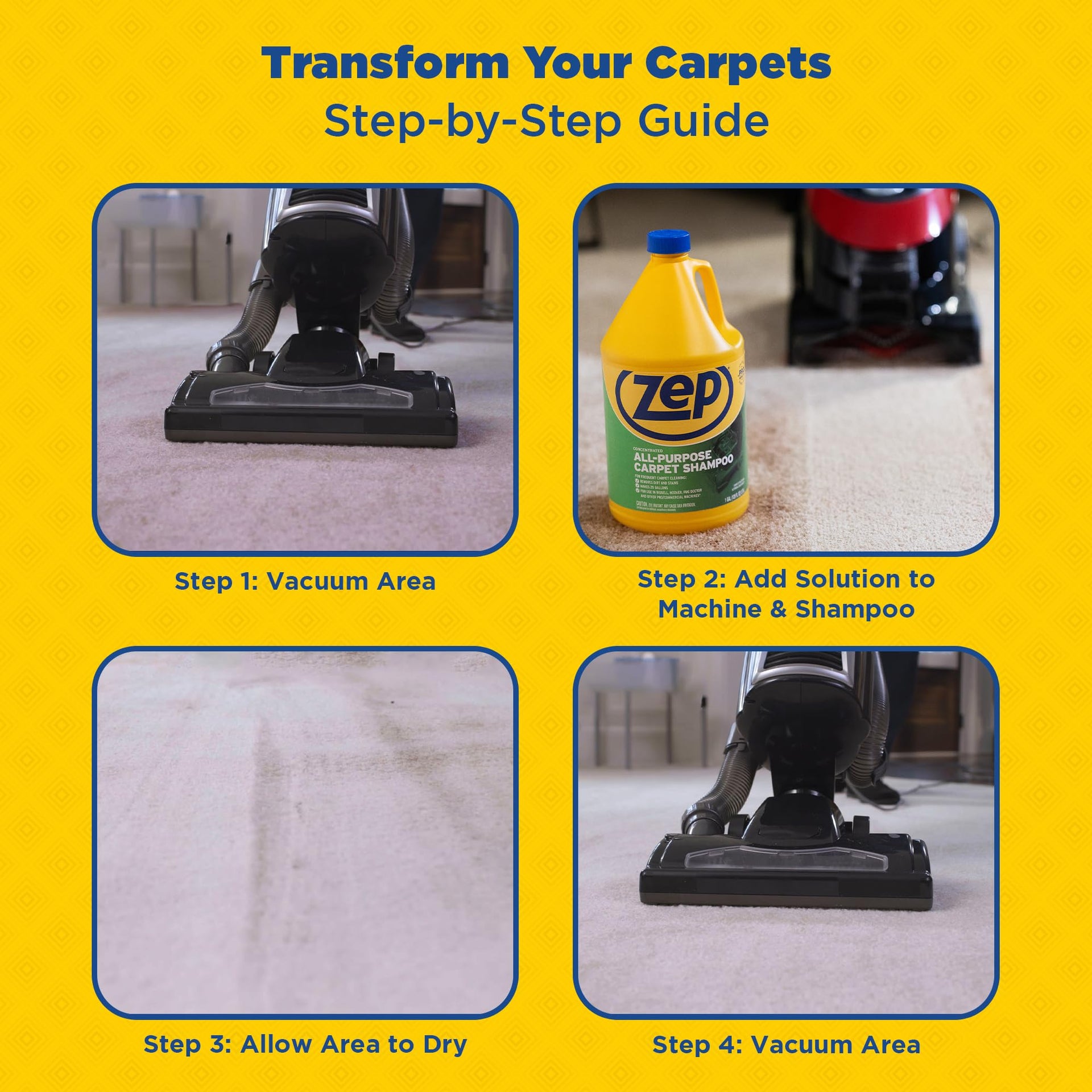 All Purpose Carpet Shampoo Concentrate Cleaner (256 Fl Oz) - ModHome Supplies
