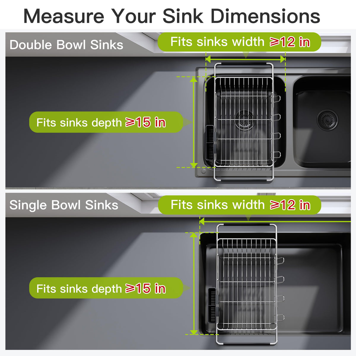 Dish Drying Rack in Sink
