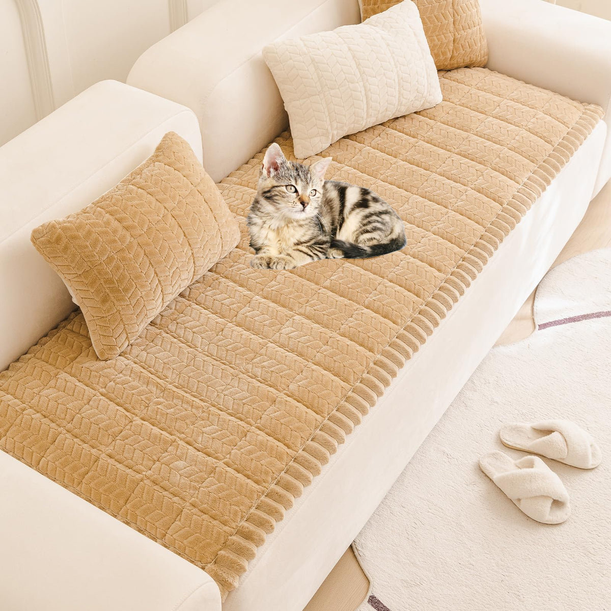 Pet Couch Cover Dogs Washable Sofa Protector Covers Non Slip Fuzzy Dog Mat