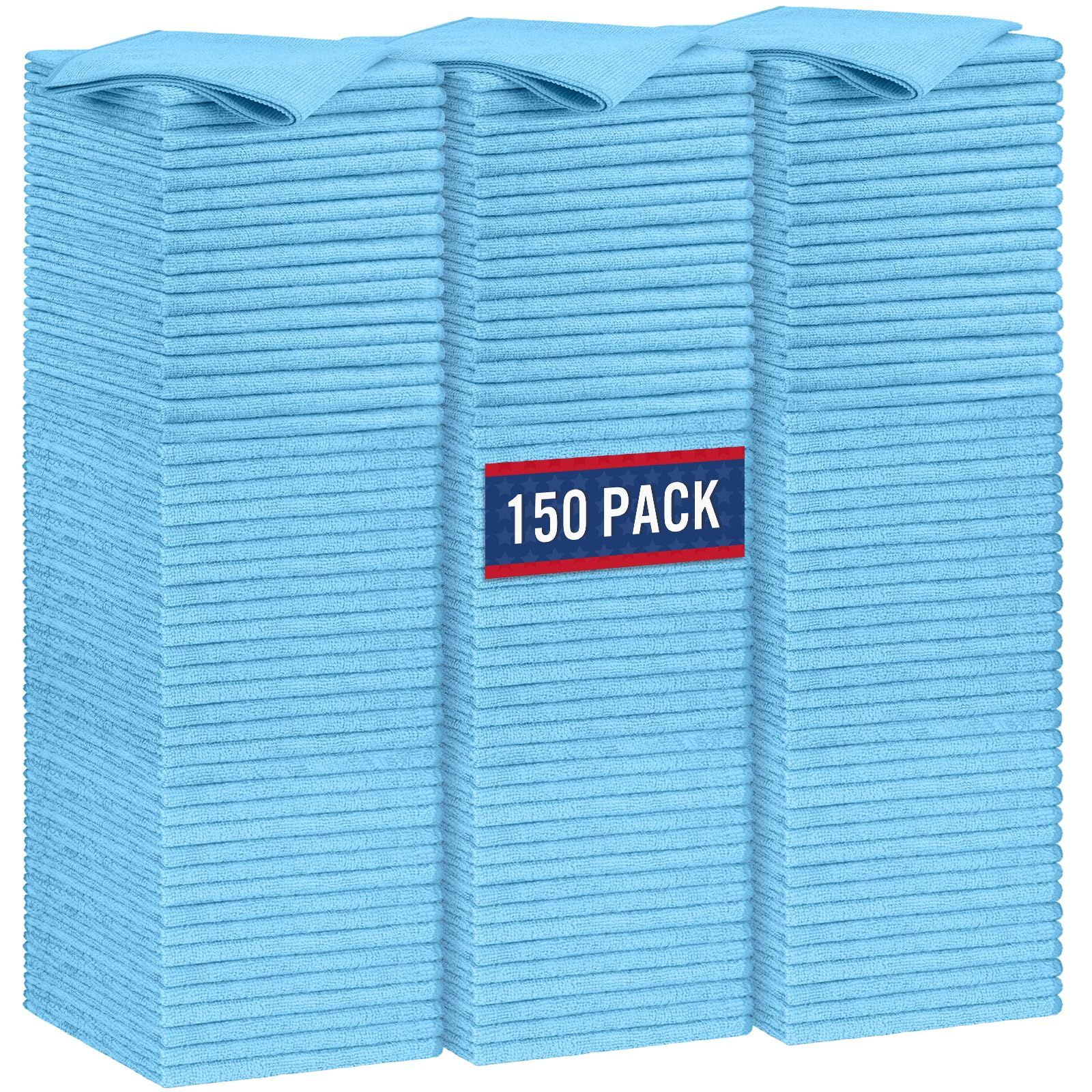 Blue Microfiber Cleaning Cloth (150 Count)