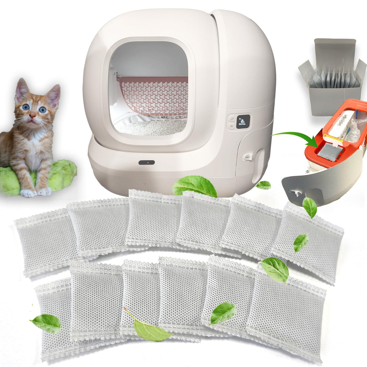 12 PCS Odor Eliminator for PuraMax Self (12 Count)
