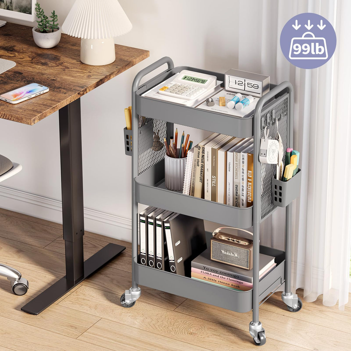 3 Tier Rolling Cart