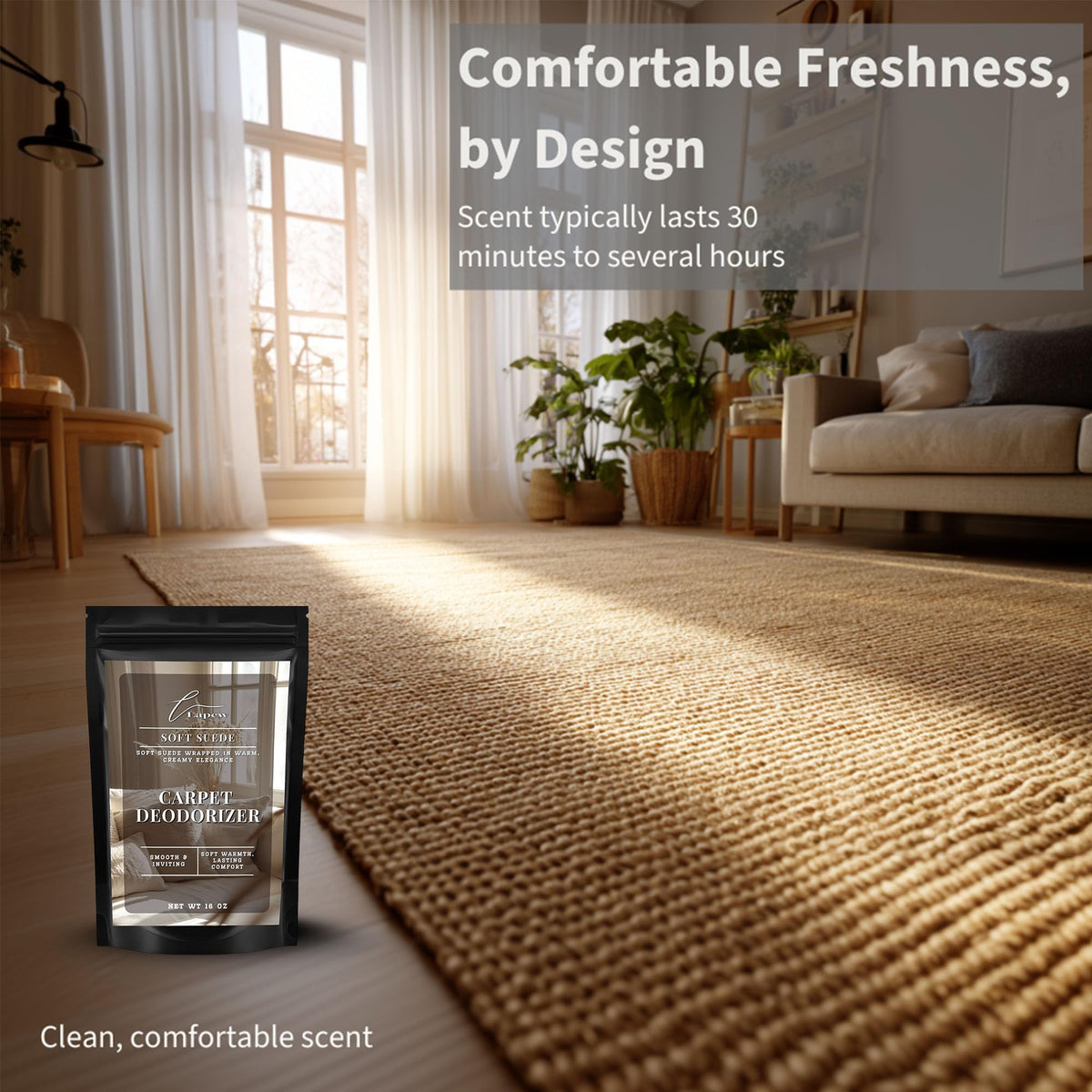 Soft Suede Carpet Deodorizer Powder (16 Ounce)