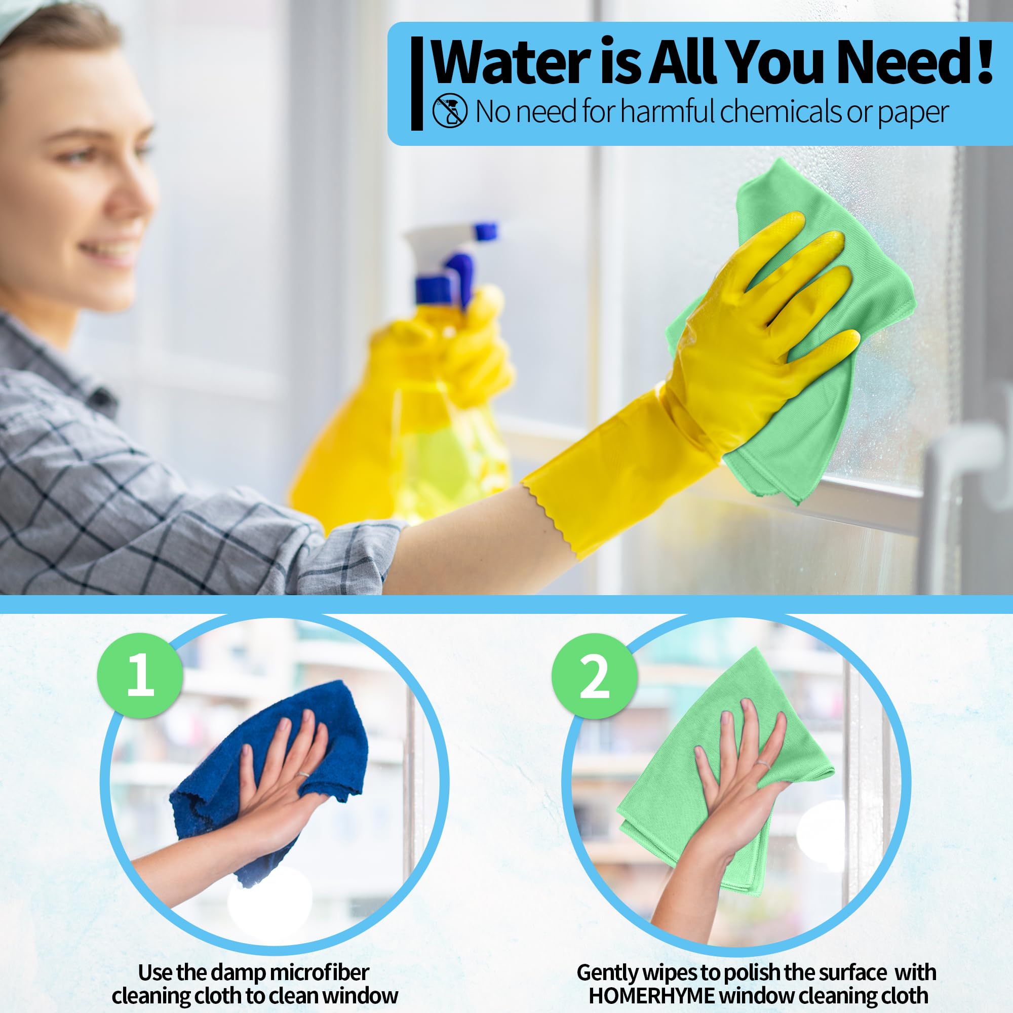 Microfiber Cleaning Cloth (12 Count)
