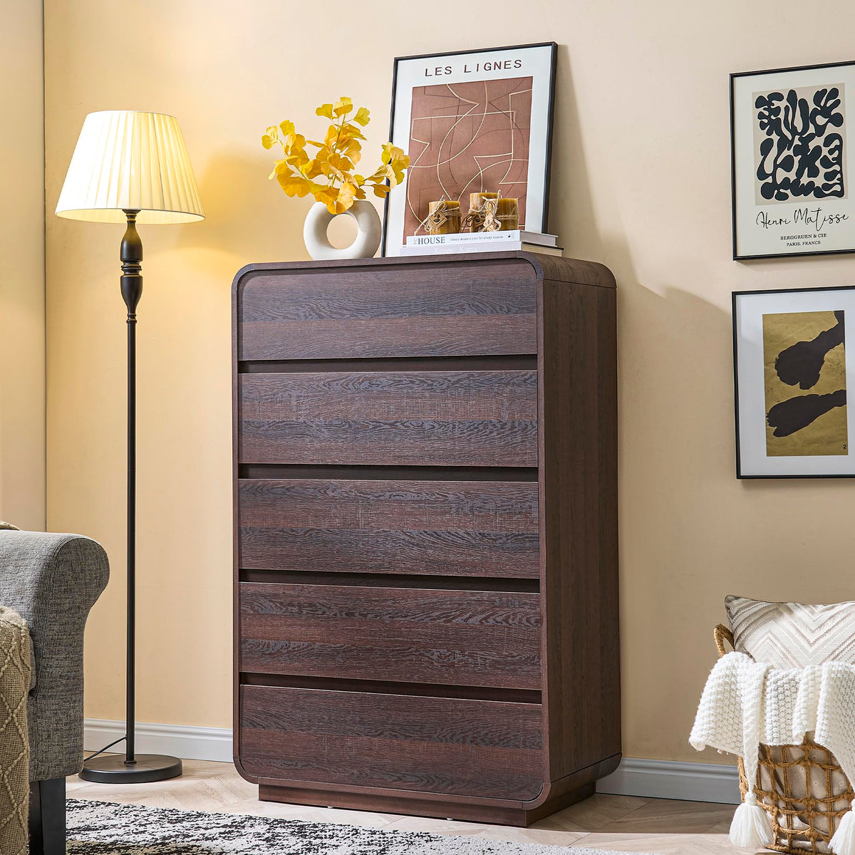 Walnut Dresser for Bedroom
