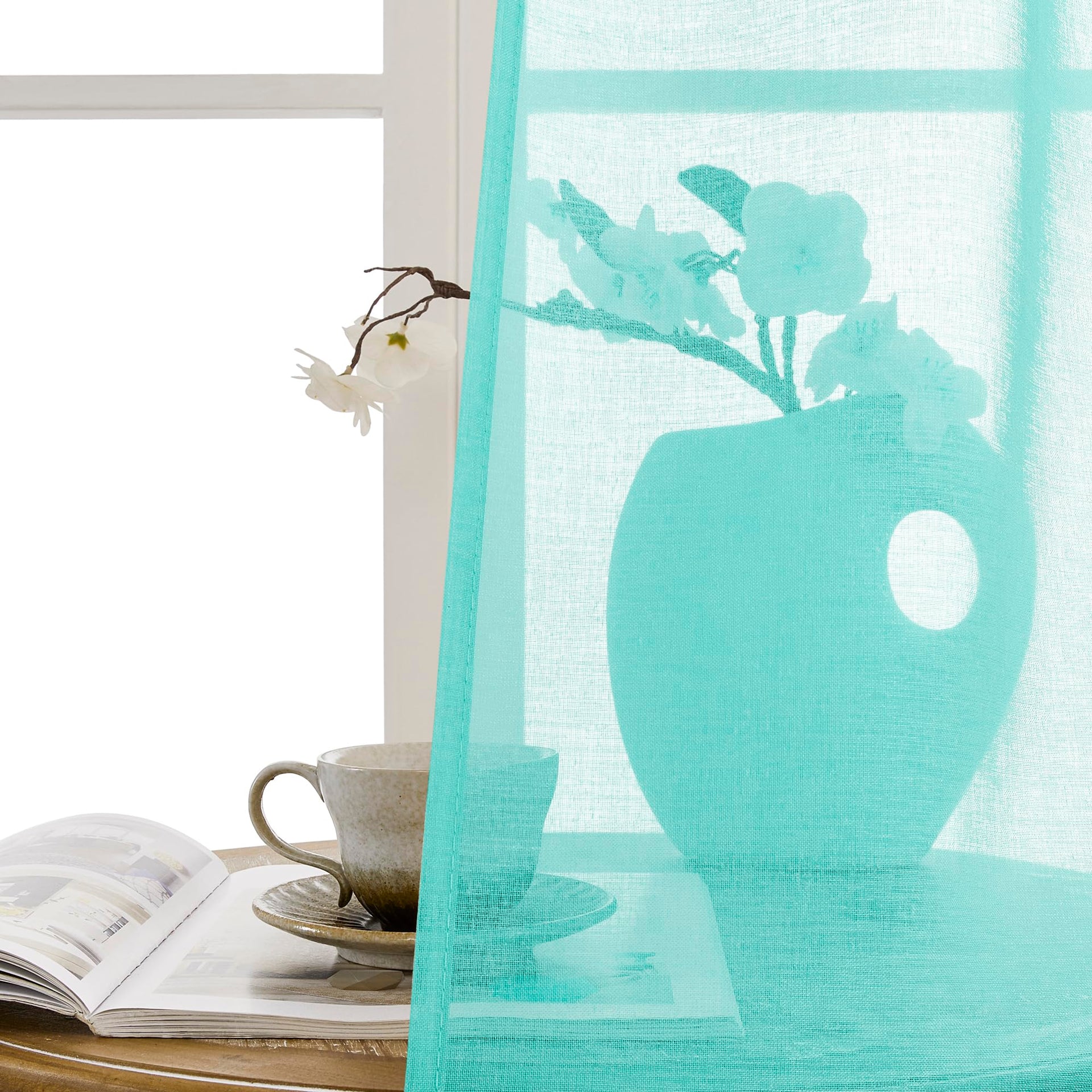 Sheer Door Curtains Closet Linen Textured Curtains Sheer Doorway Light Filtering Voile French Doors Rod Pocket Curtain Patio Glass Door