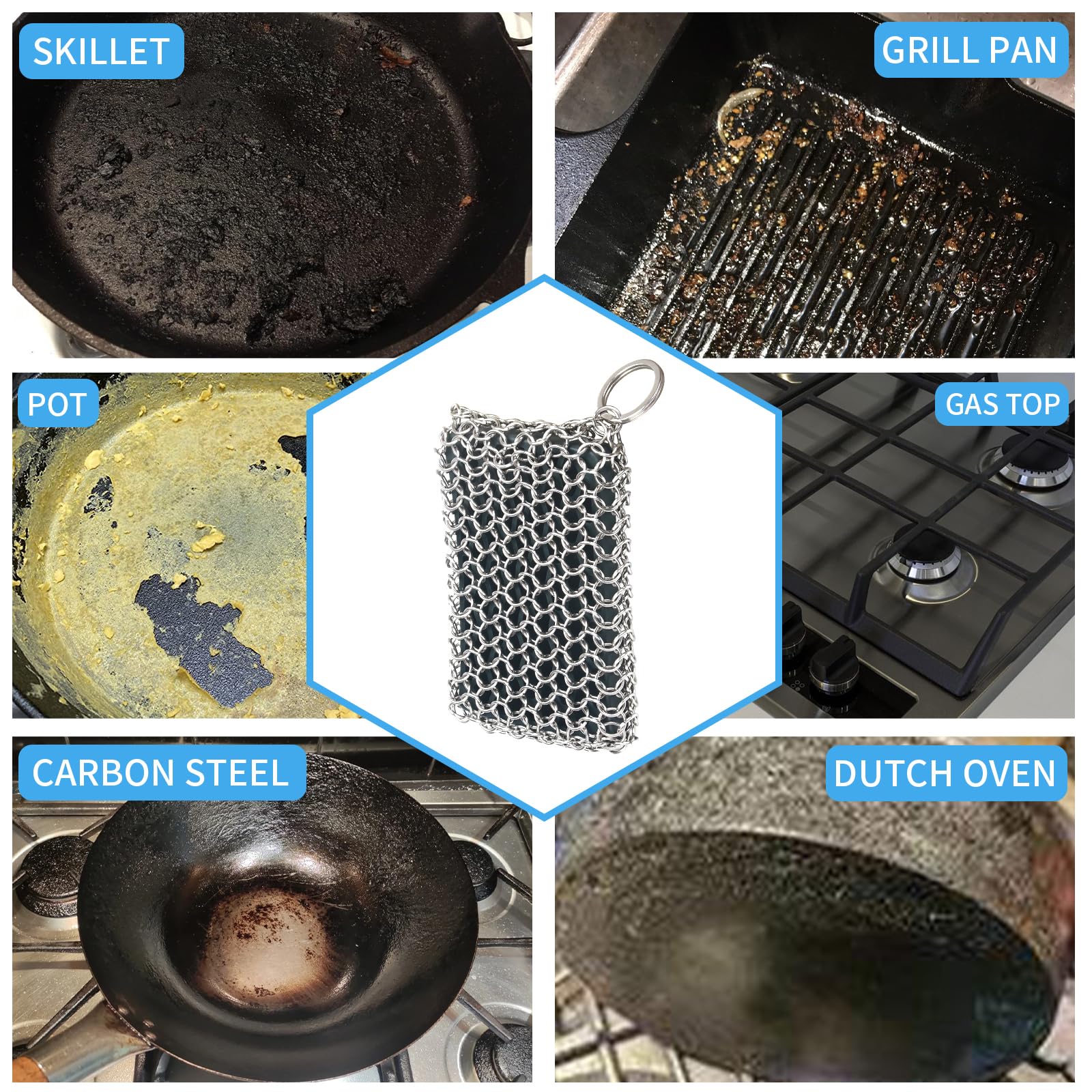 316L Cast Iron Scrubber Cleaner (4.762 Ounce)