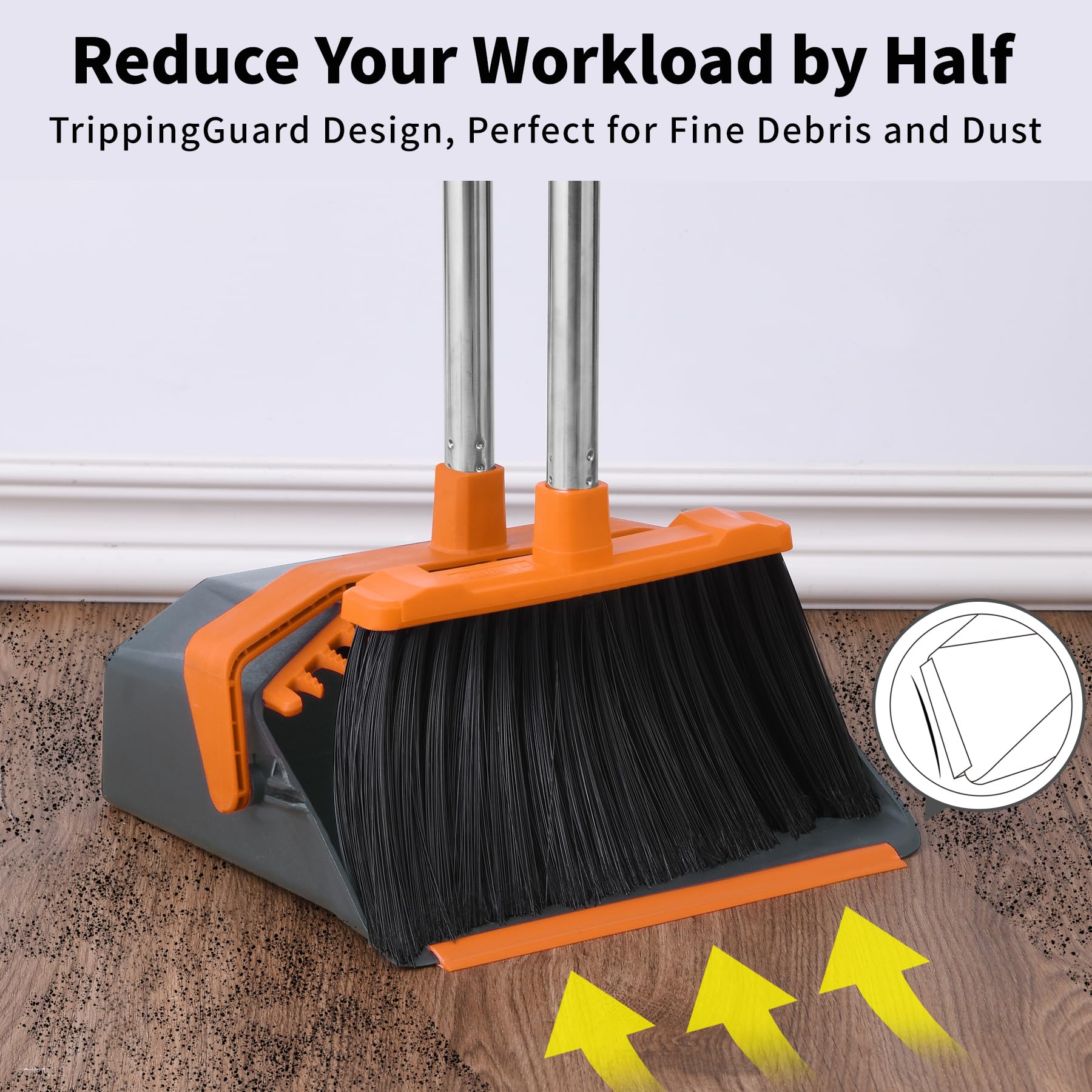 Broom and Dustpan Set for Home