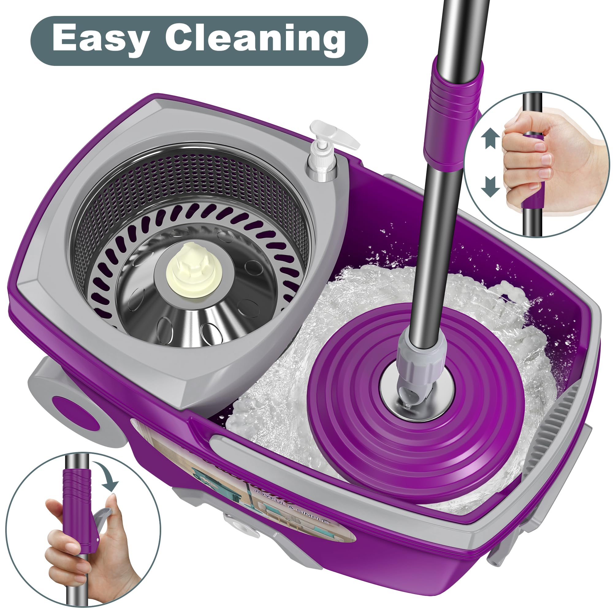 Traditional Large Spin Mop and Bucket (112 Ounce)