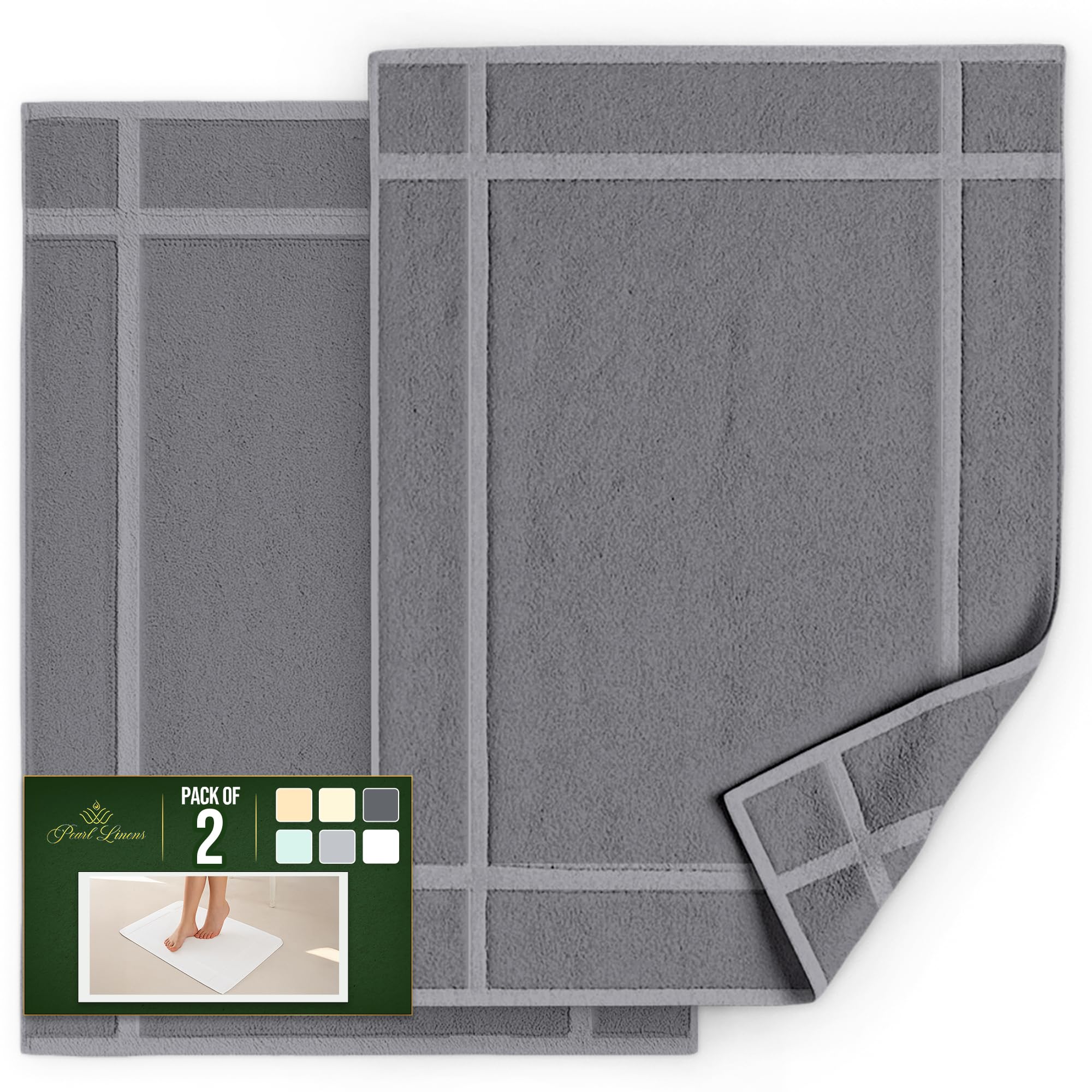100% Ring Spun Cotton Bath Mat (2 Count)