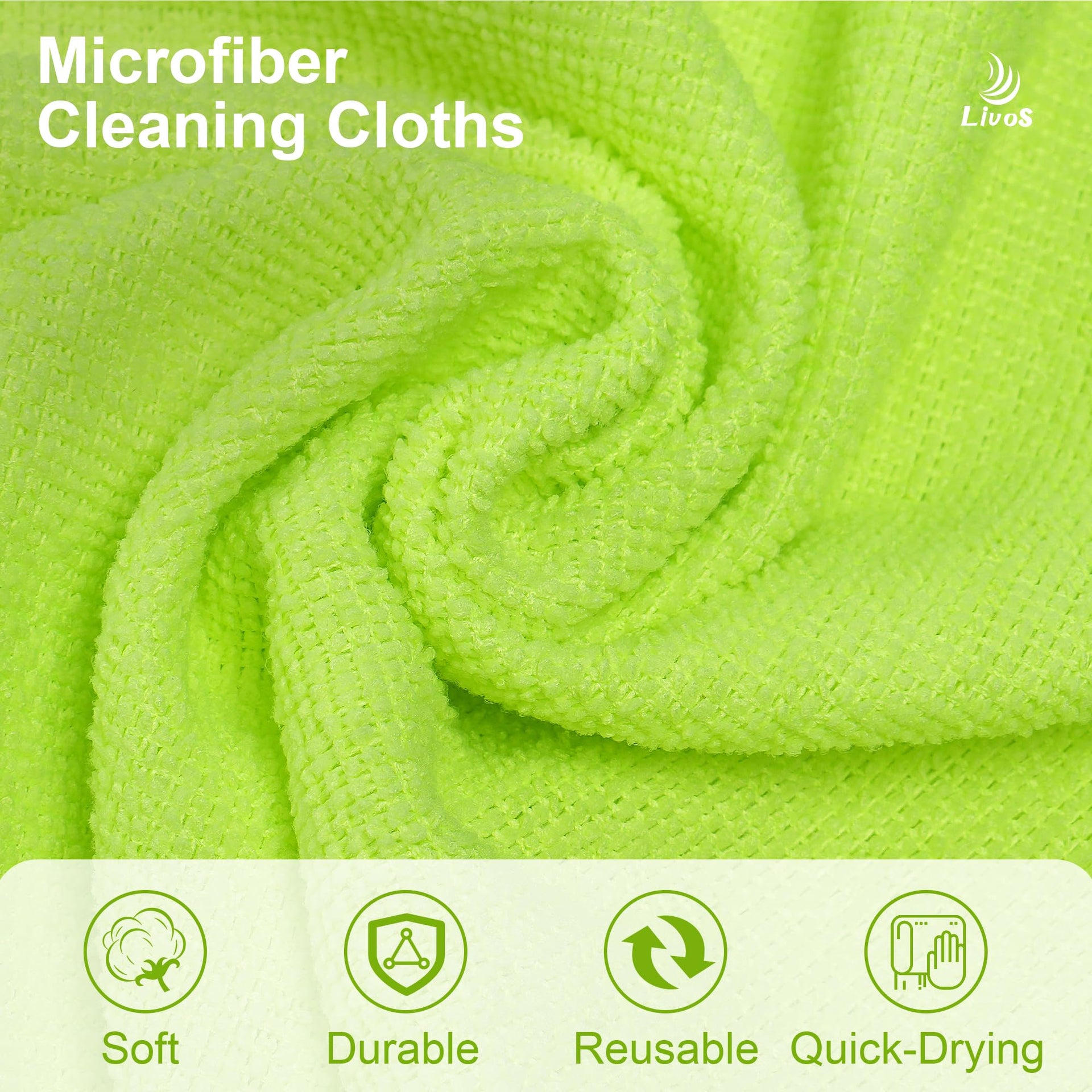 Microfiber Cleaning Cloth Roll (80 Count)