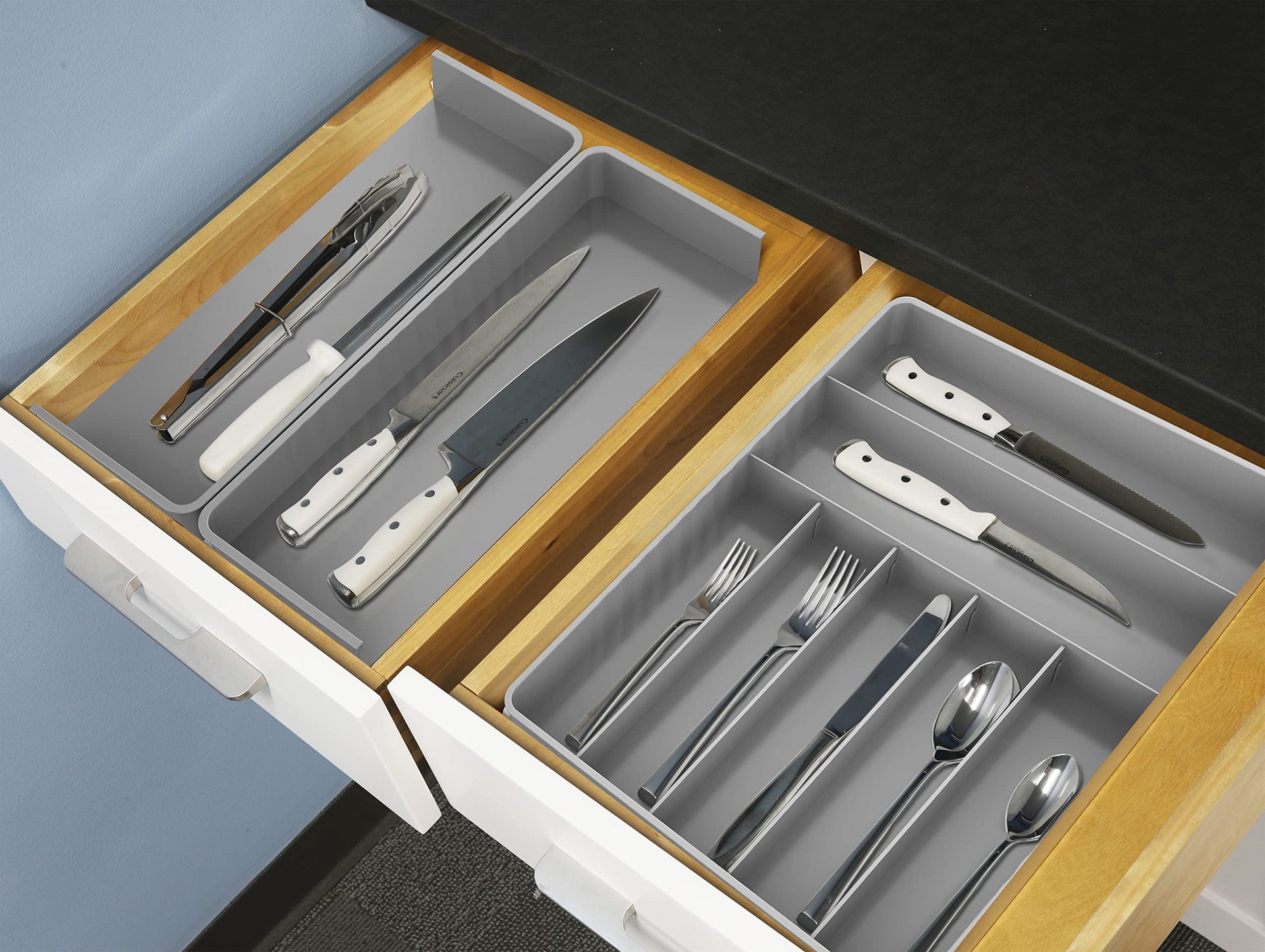 Expandable Kitchen Drawer Flatware Organizer