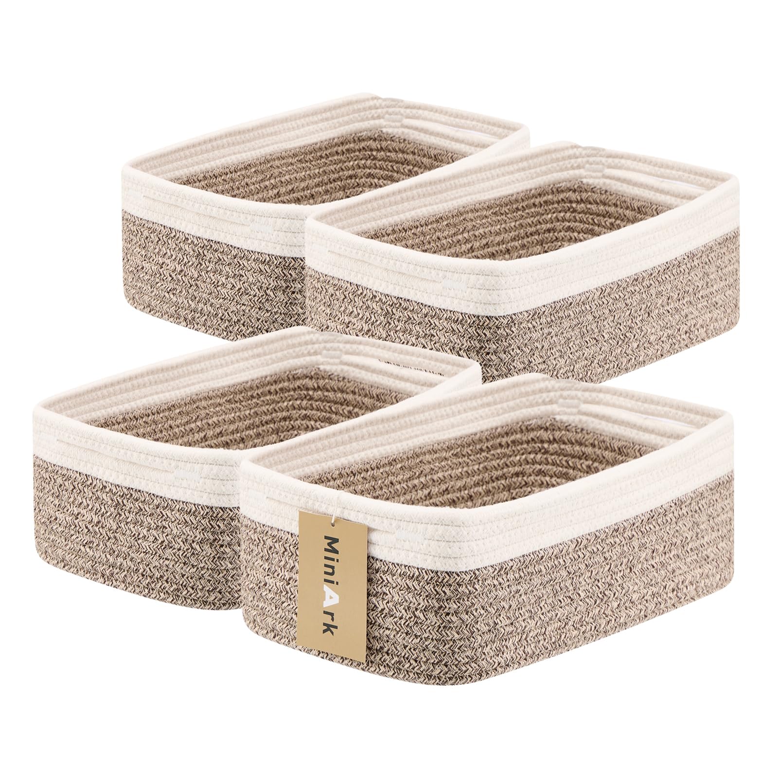 Small Storage Baskets for Organizing (4 Count)