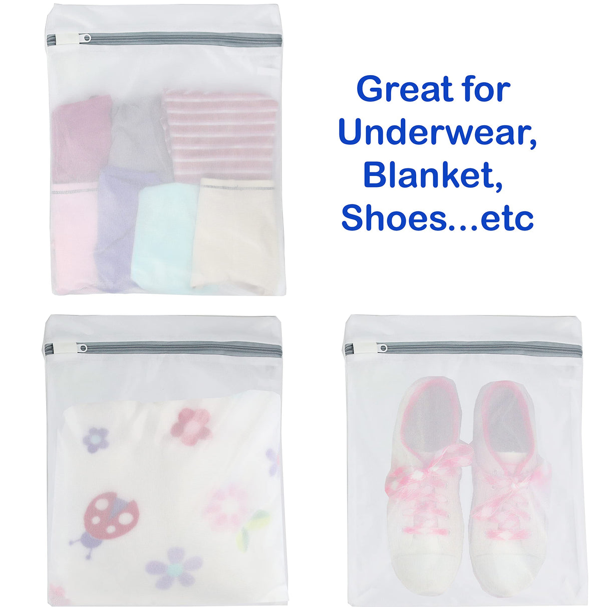 Laundry Bra Lingerie Mesh Wash Bag (3 Count)