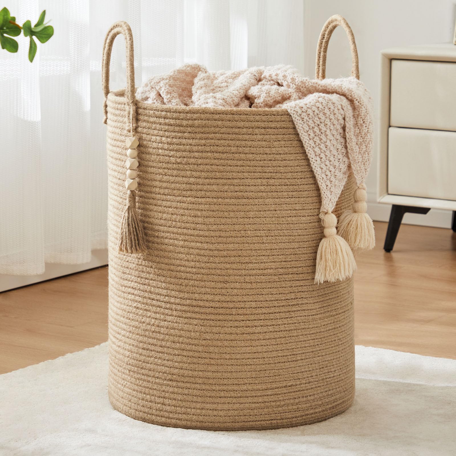 Jute Rope Laundry Hamper