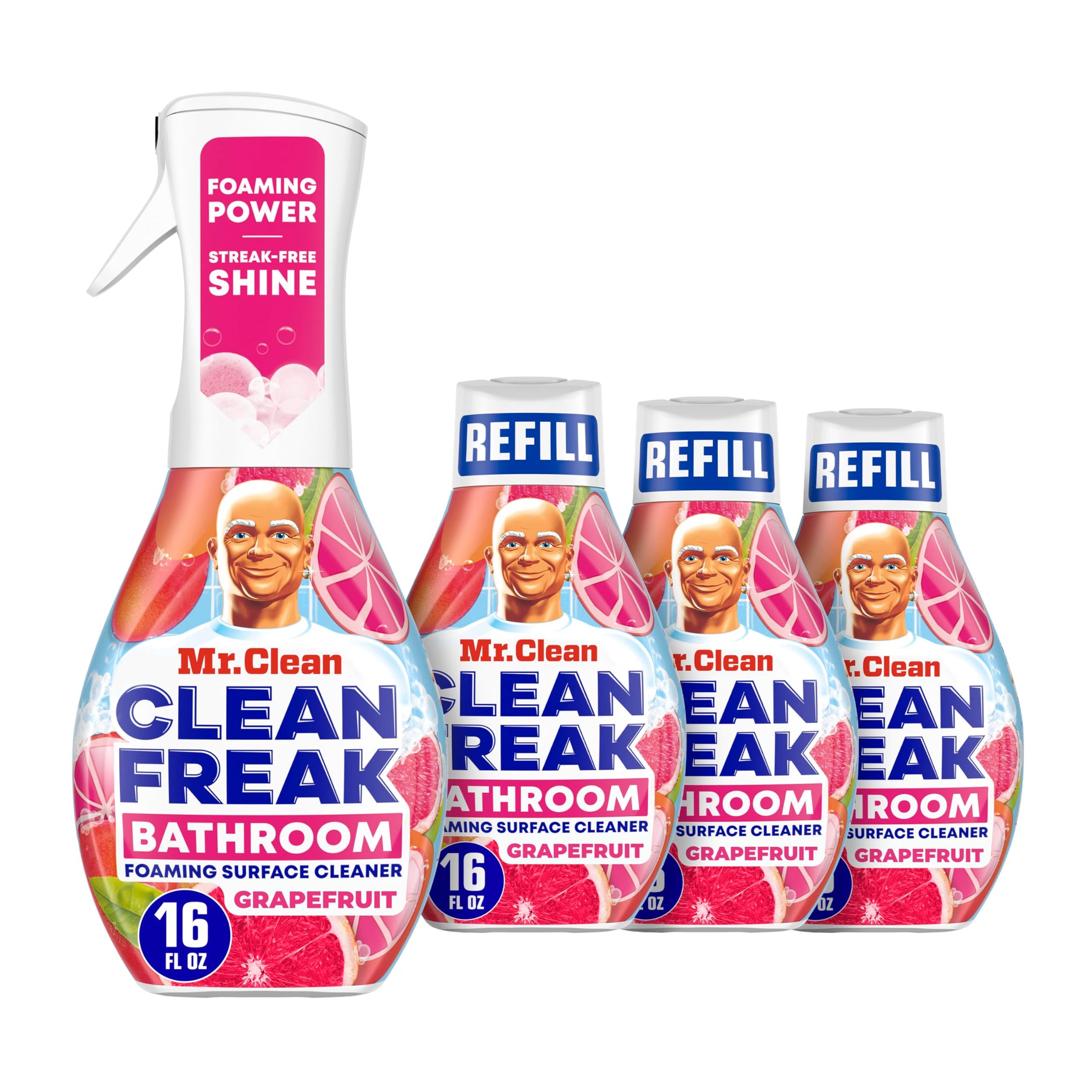Clean Freak Foaming Bathroom Surface Cleaner Multi (64 Fl Oz)