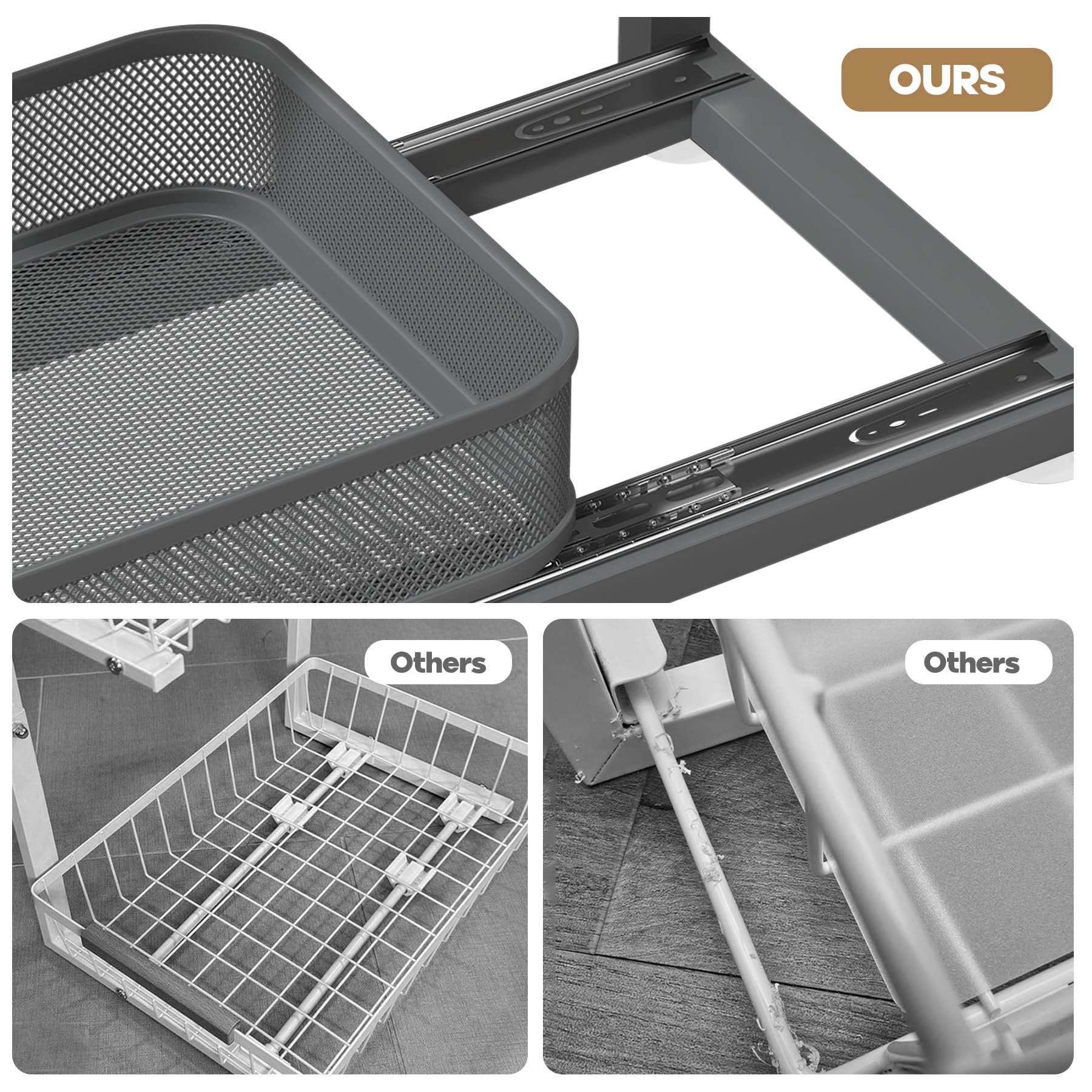2 Pack 21.3 IN Depth Under Sink Organizer With Next (2 Count)