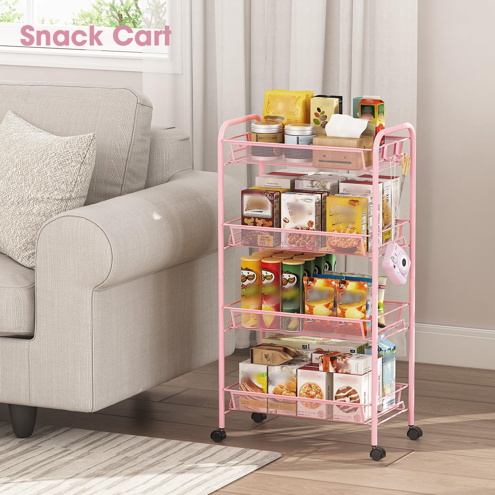 4 Tier Rolling Cart