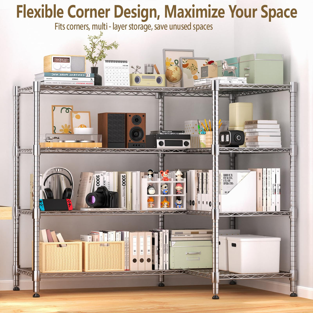 4 Tier Metal Shelving