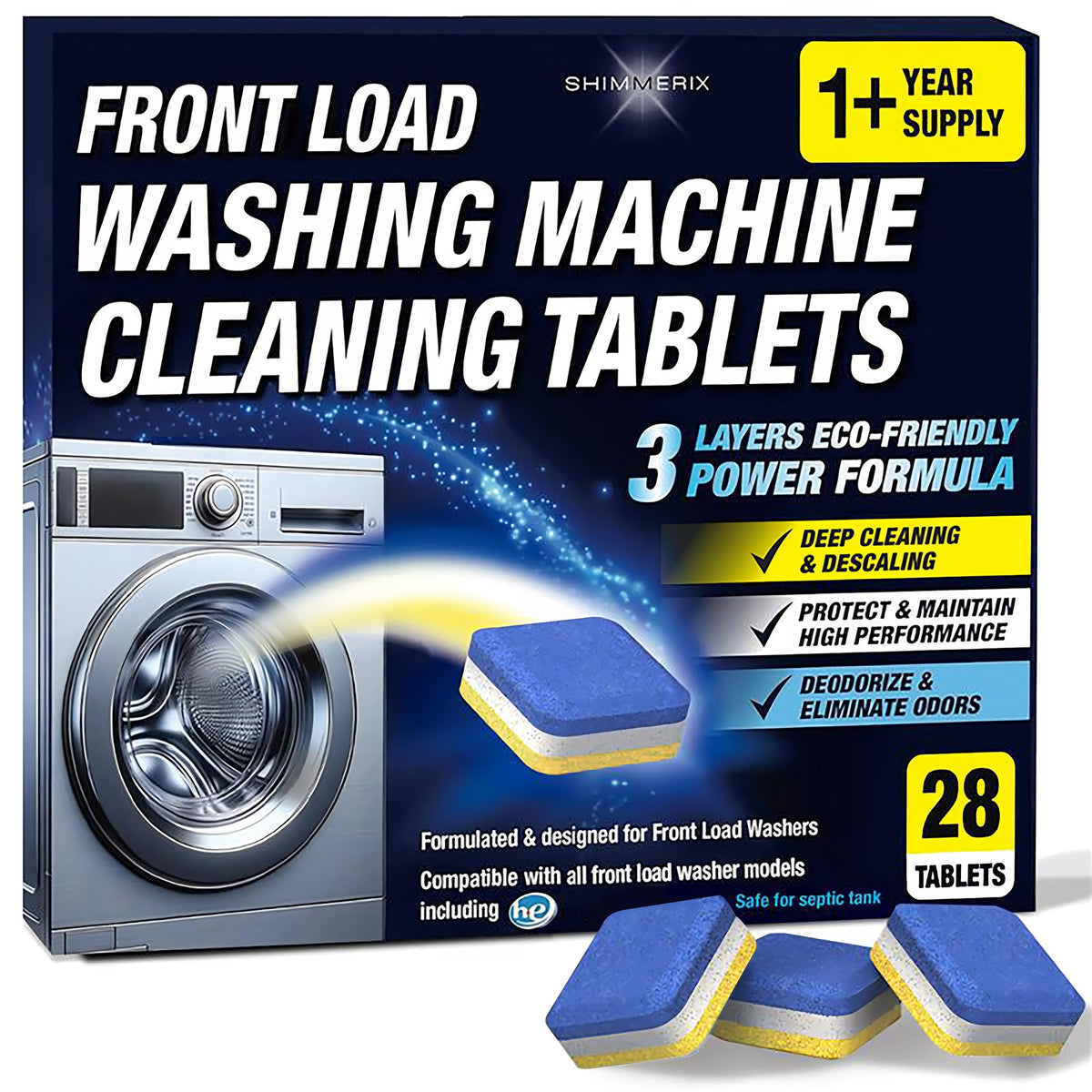 Washing Machine Cleaner Descaler (28 Count)