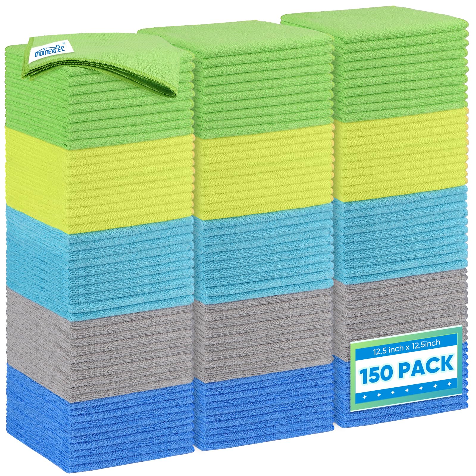 Microfiber Cleaning Cloth 150 Pack (150 Count)