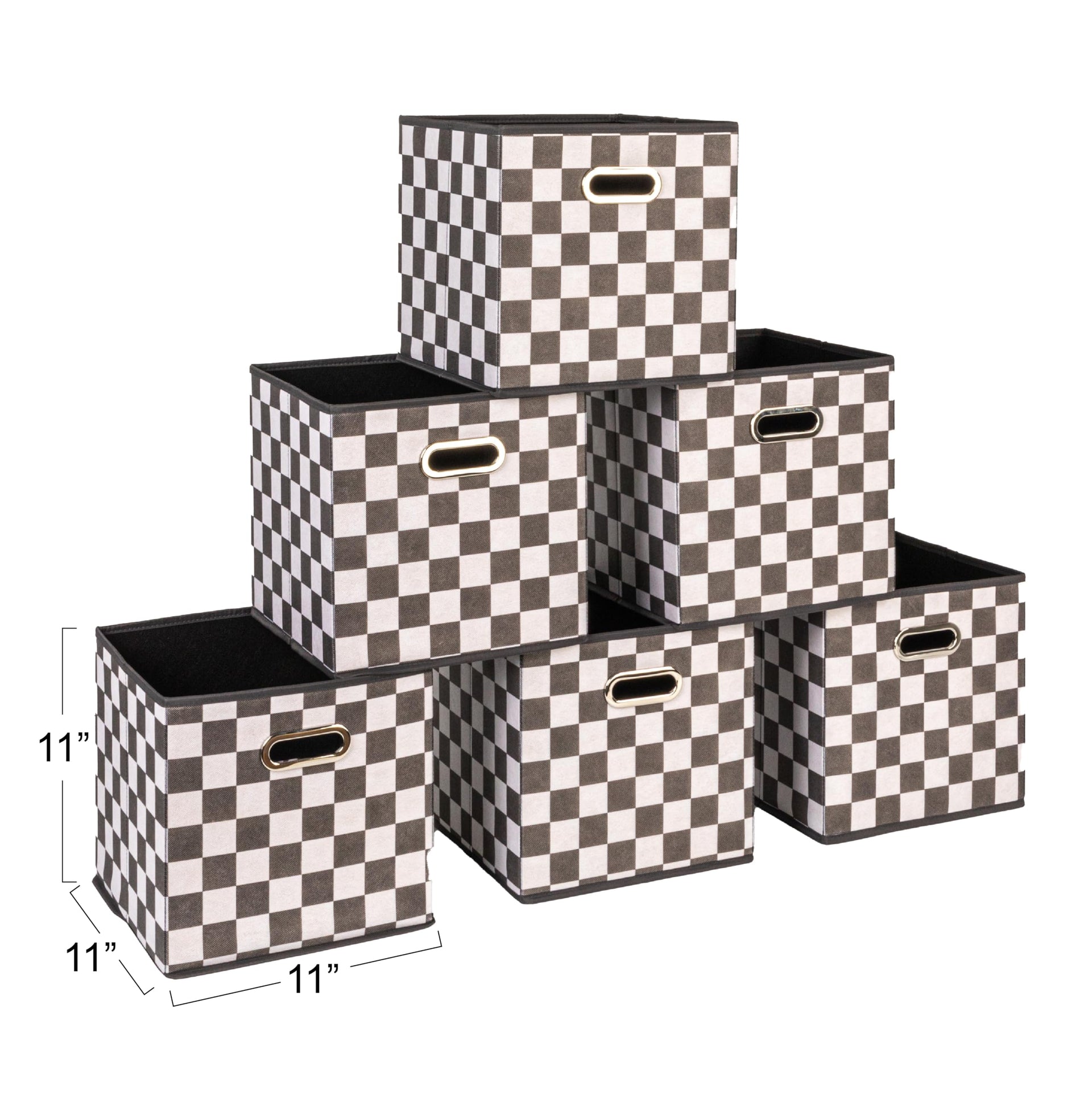 Fabric Storage Bins 6 Piece Set