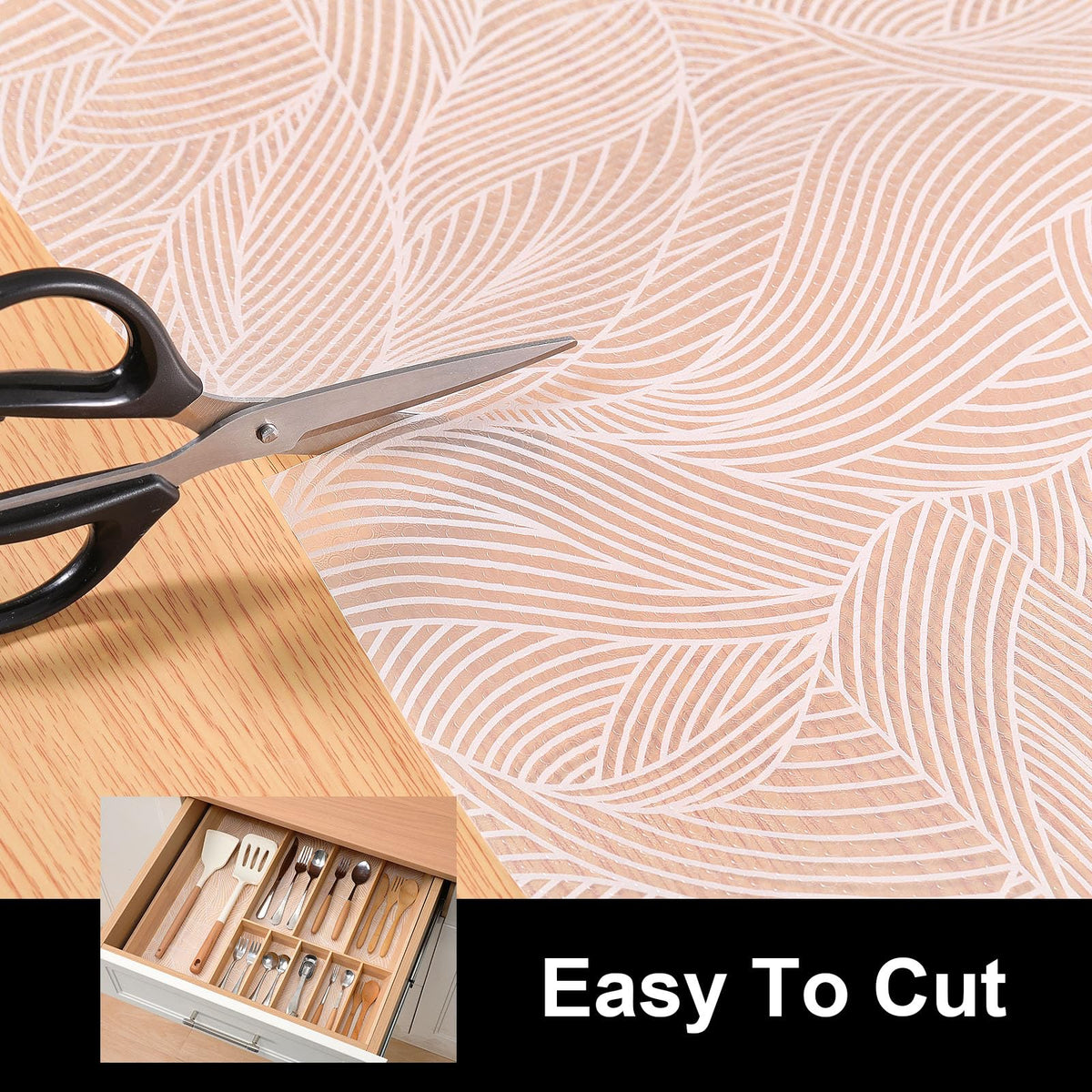 Shelf Liners for Kitchen Cabinets (29.6 Sq Ft)
