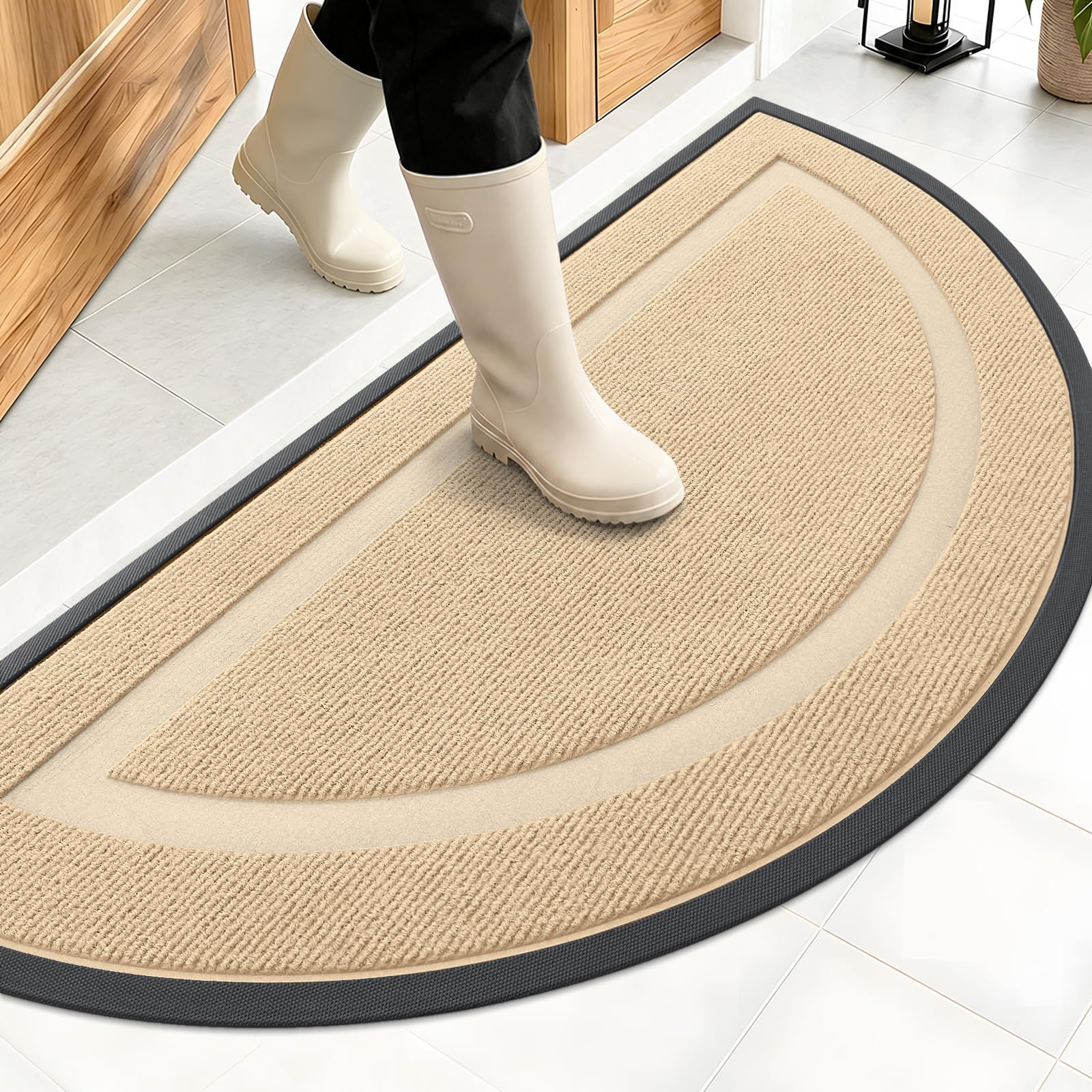 Half Circle Front Door Mat Outside 47x23 All (7.5 Sq Ft)